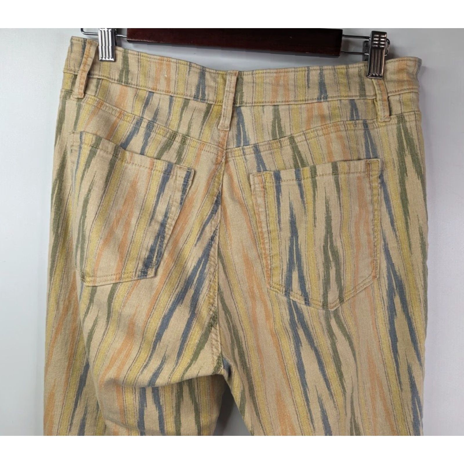 Loft LOFT Ann Taylor Curvy Skinny Ankle Jeans Pants Chevron Sand Dune Wash Beige 27/4 Modern Womens Jeans Size 27" / US 4 / IT 40 - 4 Thumbnail