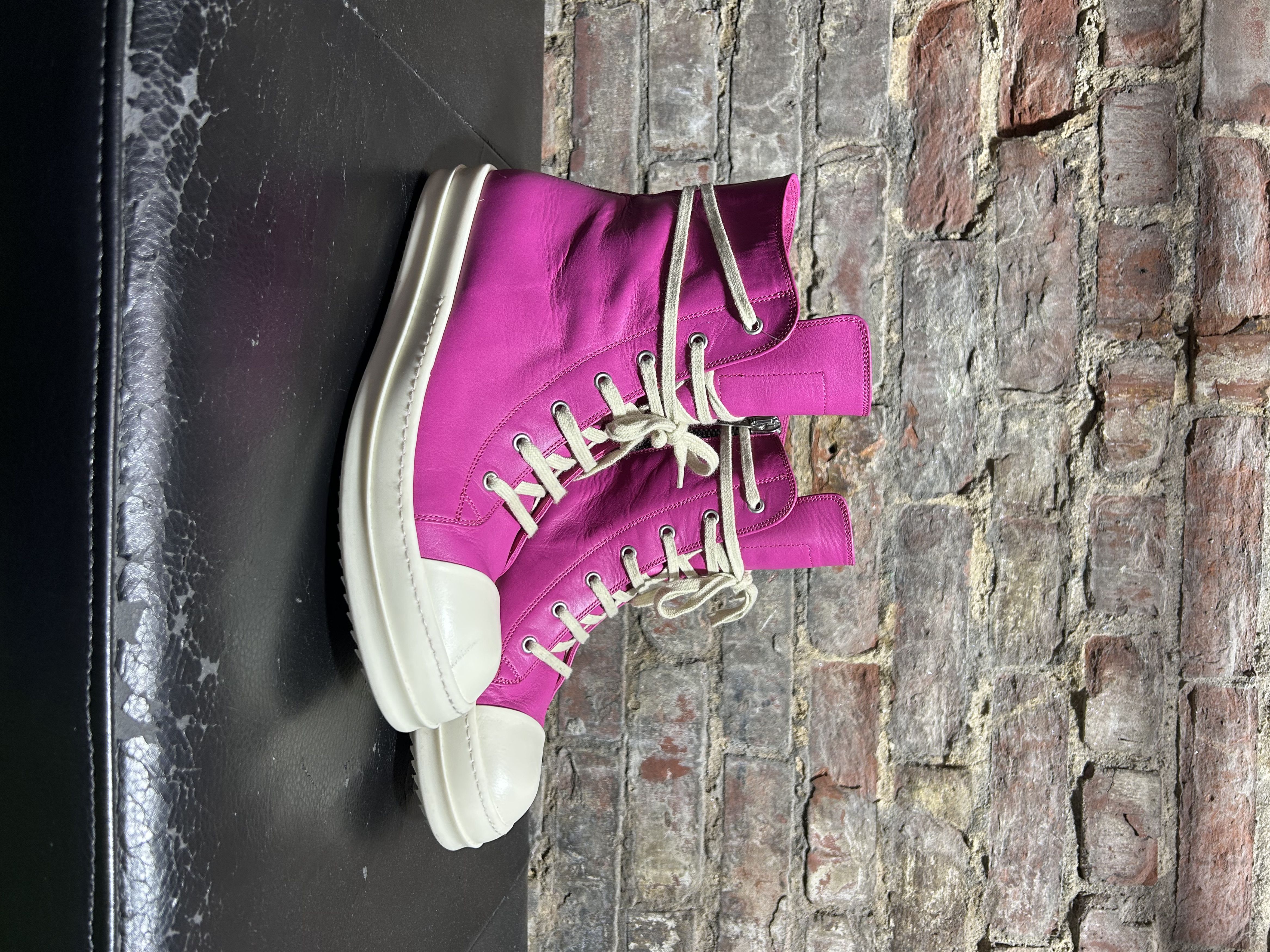Rick Owens Hot Pink Ramones Footwear