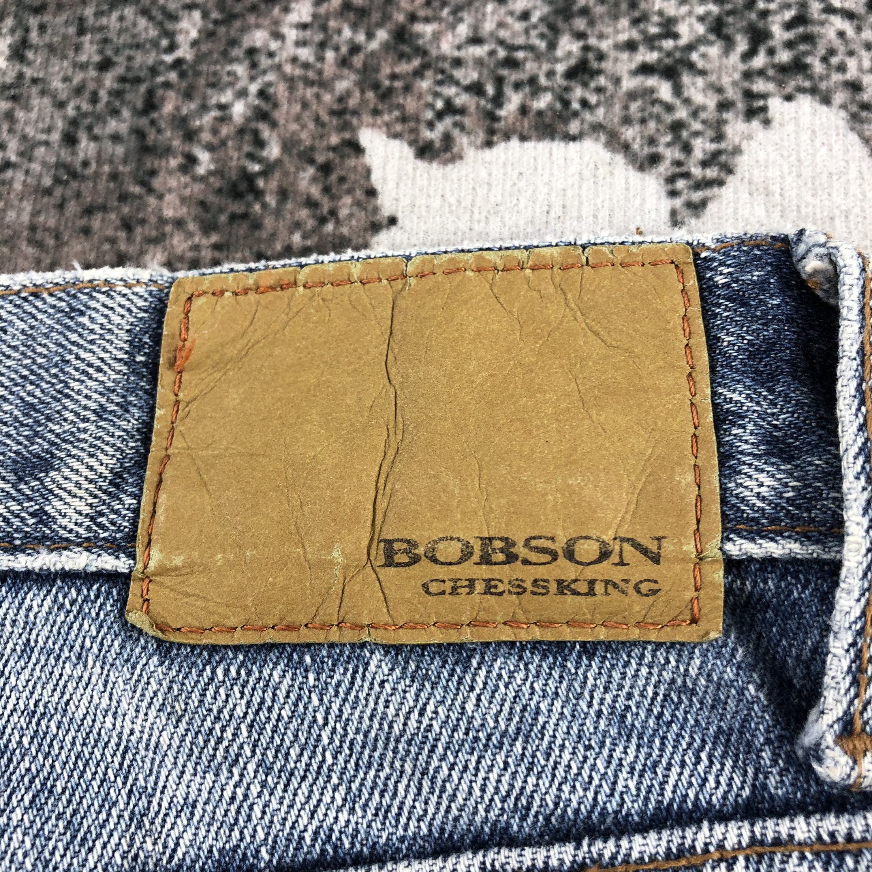 Japanese Brand Vintage Bobson Jeans Distress Medium Wash Flare Denim KJ1319 Size US 33 - 5 Thumbnail