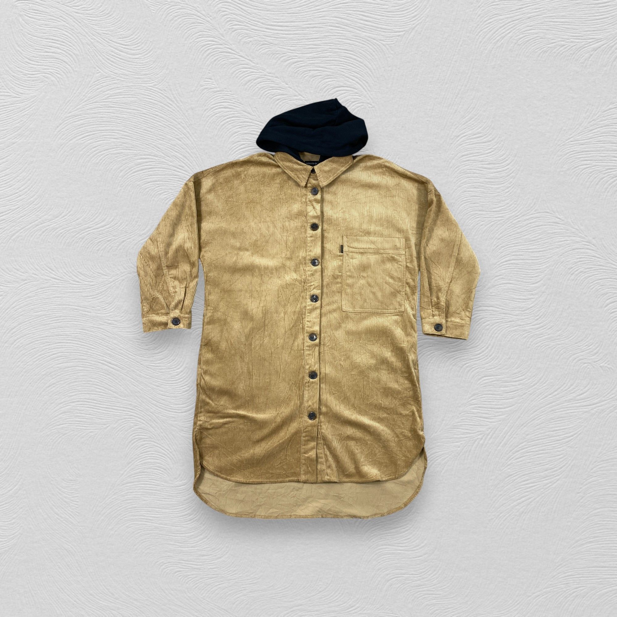 Japanese Brand Rodeo Crown Corduroy Embroidered Long Hoodie Jacket -J179 Size US M / EU 48-50 / 2 - 2 Thumbnail