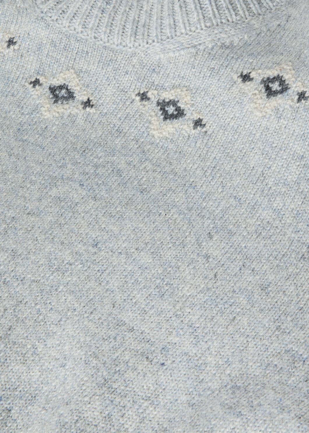 Loro Piana o1w1db10825 FAO5140 Alpe Pile Crewneck Sweater in Light Blue Size M / US 6-8 / IT 42-44 - 7 Thumbnail