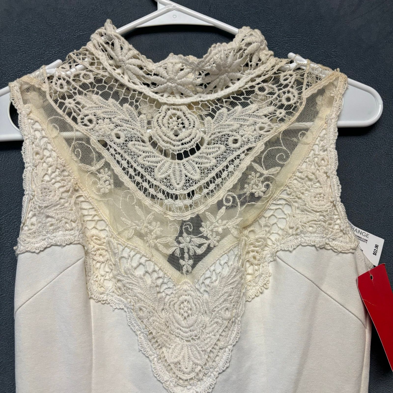 Foreign Exchange Foreign Exchange Lace Peplum Dress Sz Small Eyelet Crochet Size S / US 4 / IT 40 - 5 Thumbnail