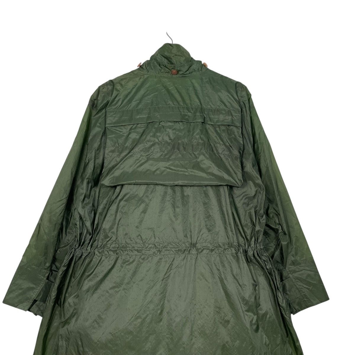 Issey Miyake Issey Miyake Windcoat Green Nylon Long Jacket Size US L / EU 52-54 / 3 - 10 Thumbnail