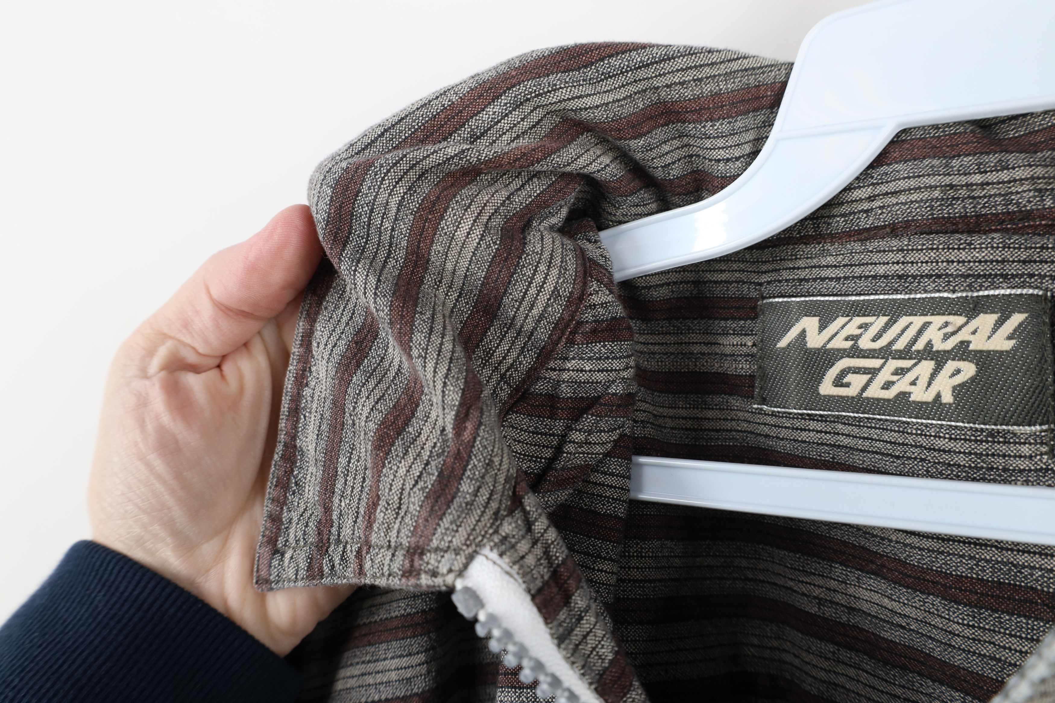 Vintage Vintage 90s Streetwear Striped Baggy Fit Half Zip Polo Shirt Size US L / EU 52-54 / 3 - 5 Thumbnail