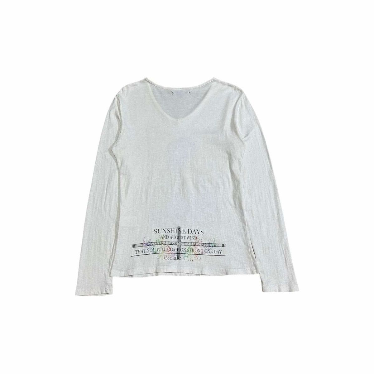 If Six Was Nine × In The Attic × Japanese Brand 🔥Sick Y2K In The Attic Poem Long Sleeve Shirt Naked Woman Size US M / EU 48-50 / 2 - 4 Thumbnail