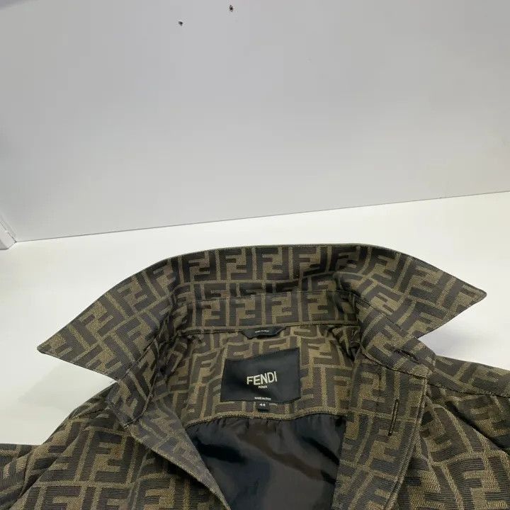 Fendi Fendi SS22 Logo Print Polo Jacket for Men -2507 Size US M / EU 48-50 / 2 - 7 Thumbnail