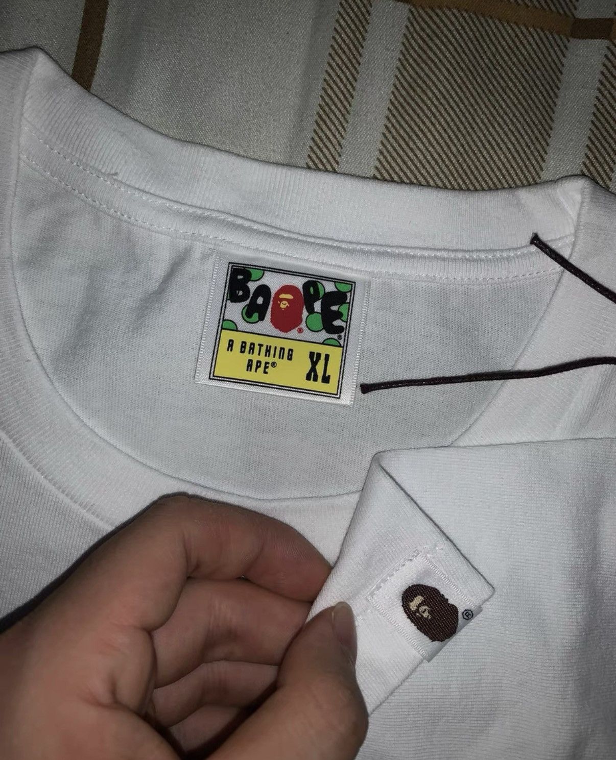 Bape BAPE OG Nigo era white short-sleeve tee Size US XL / EU 56 / 4 - 3 Thumbnail