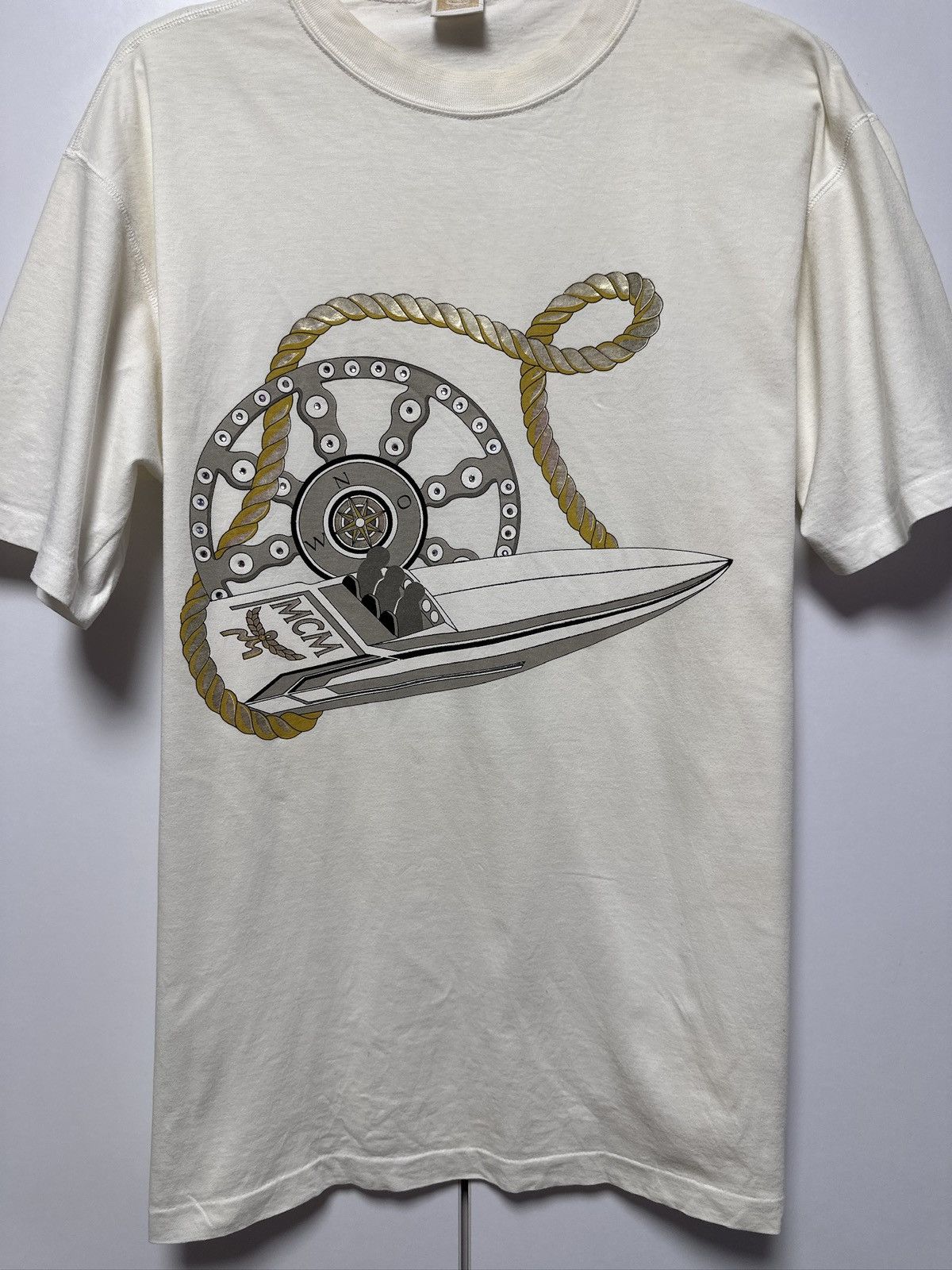 MCM MCM printed t-shirt luxury Size L / US 10 / IT 46 - 2 Thumbnail