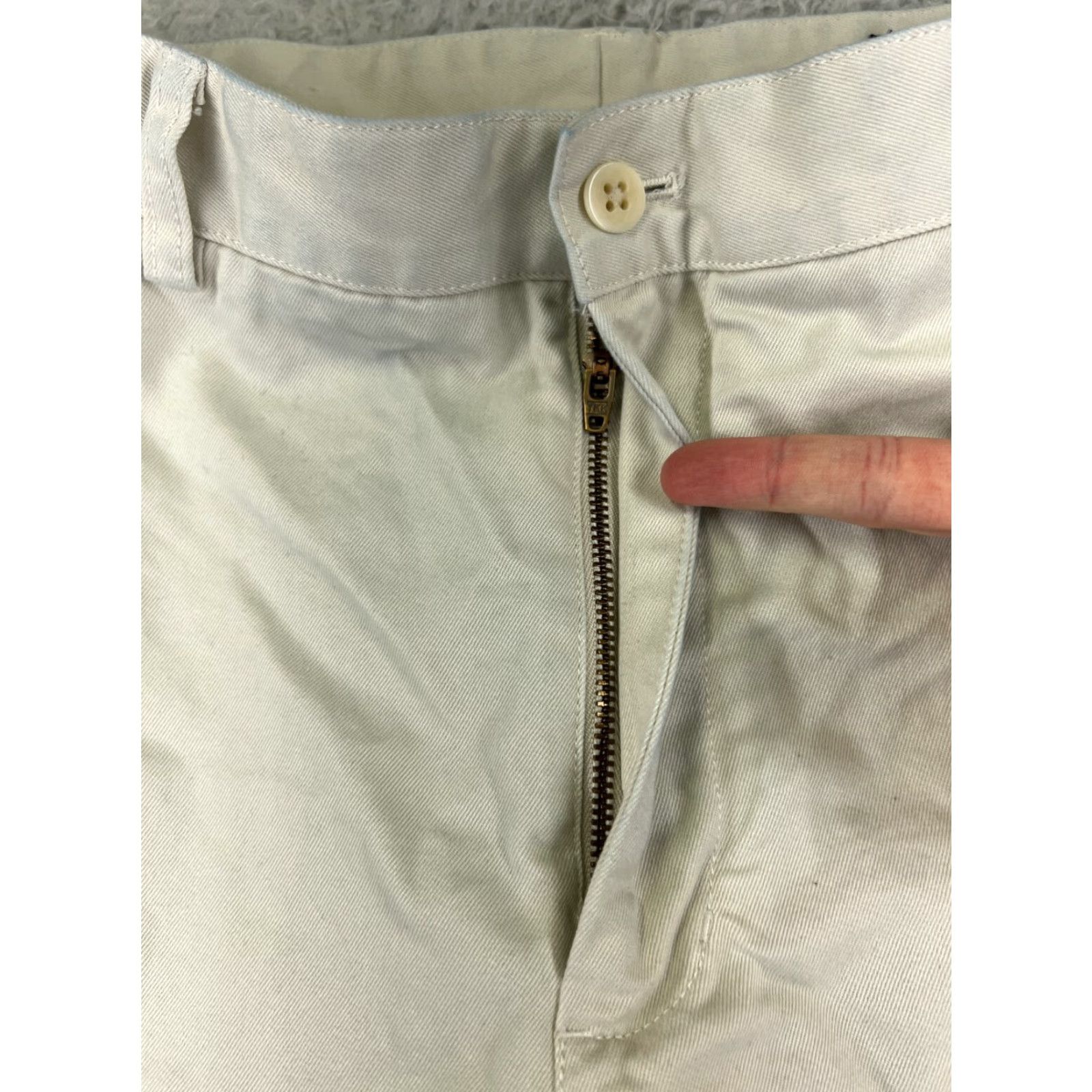 Wrangler VINEYARD VINES Pants Men 35 White Chino 100% Cotton Twill Golf Casual 35x32 READ Size US 35 - 5 Thumbnail