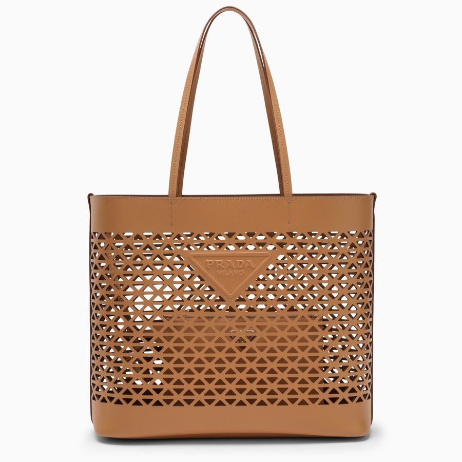 Prada o1d2blof0924 Size : OS / Leather Shopping Bag In Brown Size ONE SIZE - 1 Thumbnail