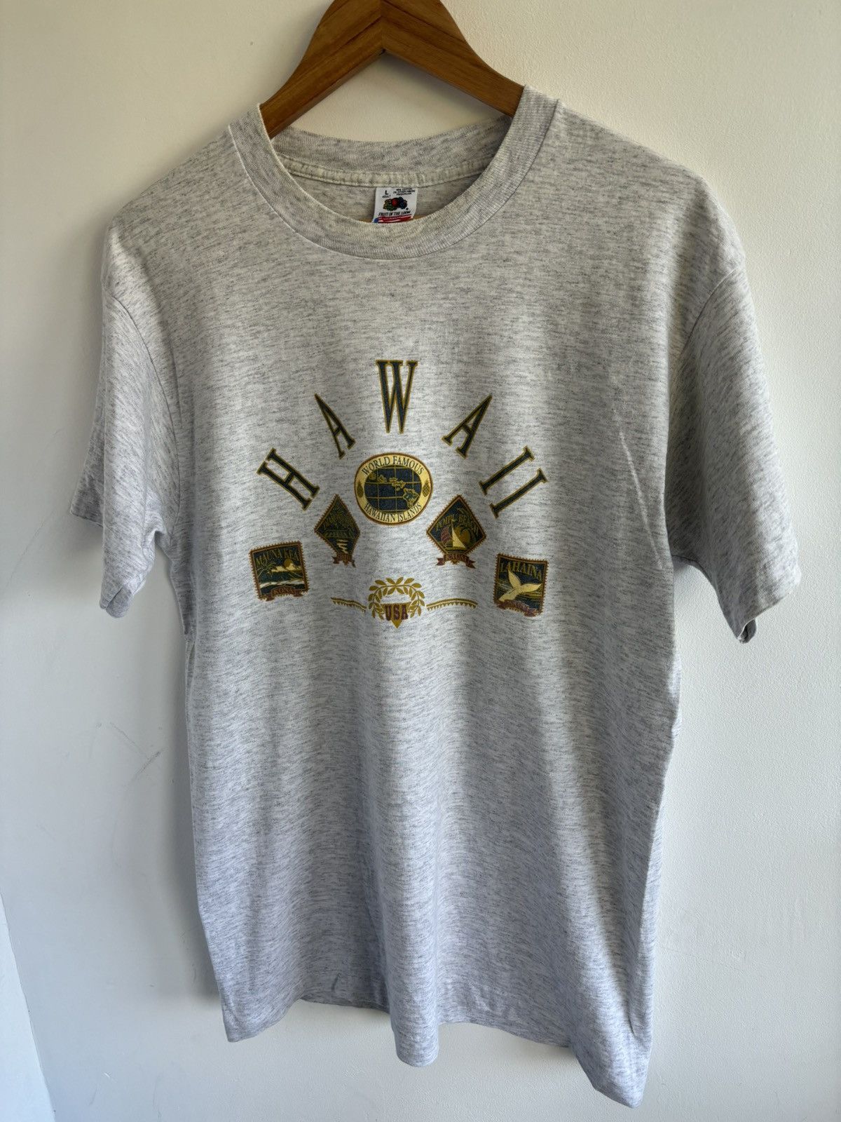 Fruit Of The Loom Vintage Hawaii Singlestitch Tee Size US L / EU 52-54 / 3 - 2 Thumbnail