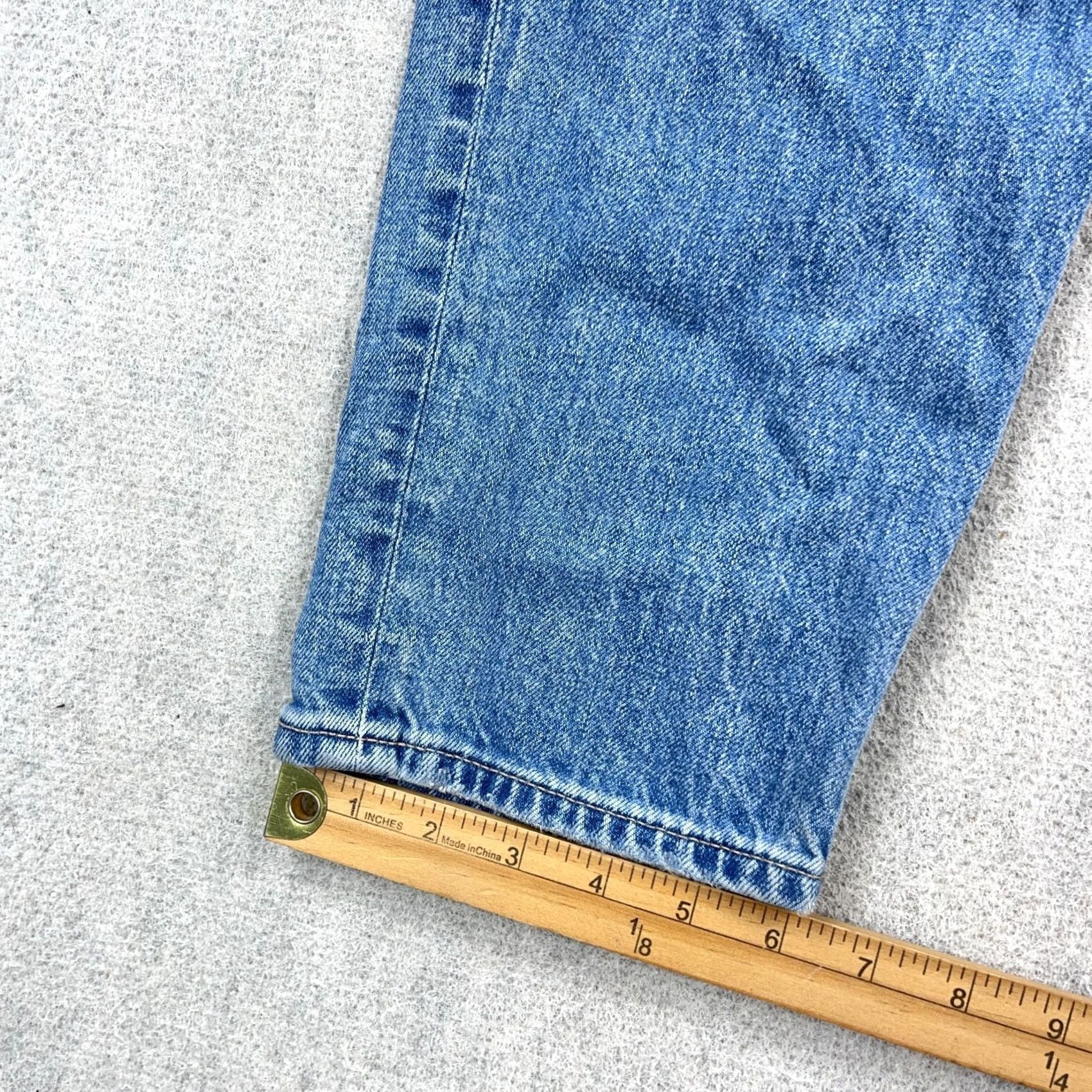 American Eagle Outfitters American Eagle Mom Jeans Women 8 Long Holes Distressed Baggy Stretch Med Wash Size 30" / US 8 / IT 44 - 7 Thumbnail