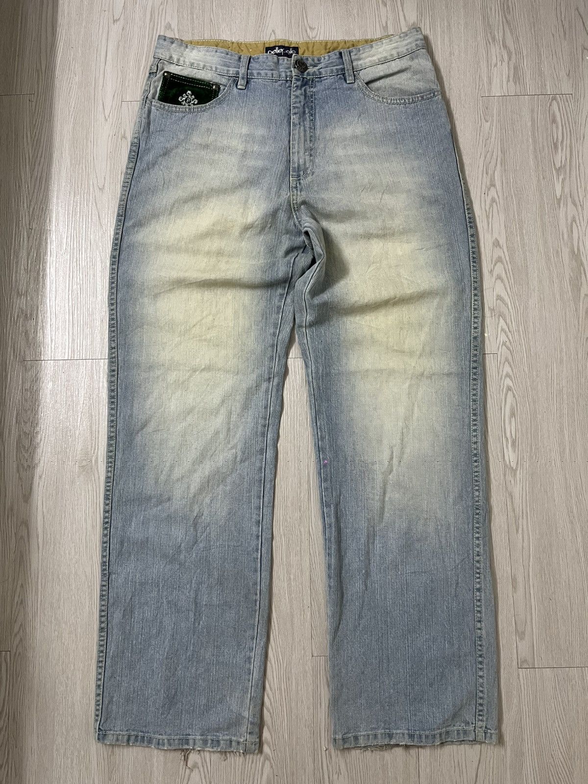 Pelle Pelle Vintage Y2k Pelle Pelle Dragon Embroidery Baggy Jeans Size US 36 / EU 52 - 7 Thumbnail