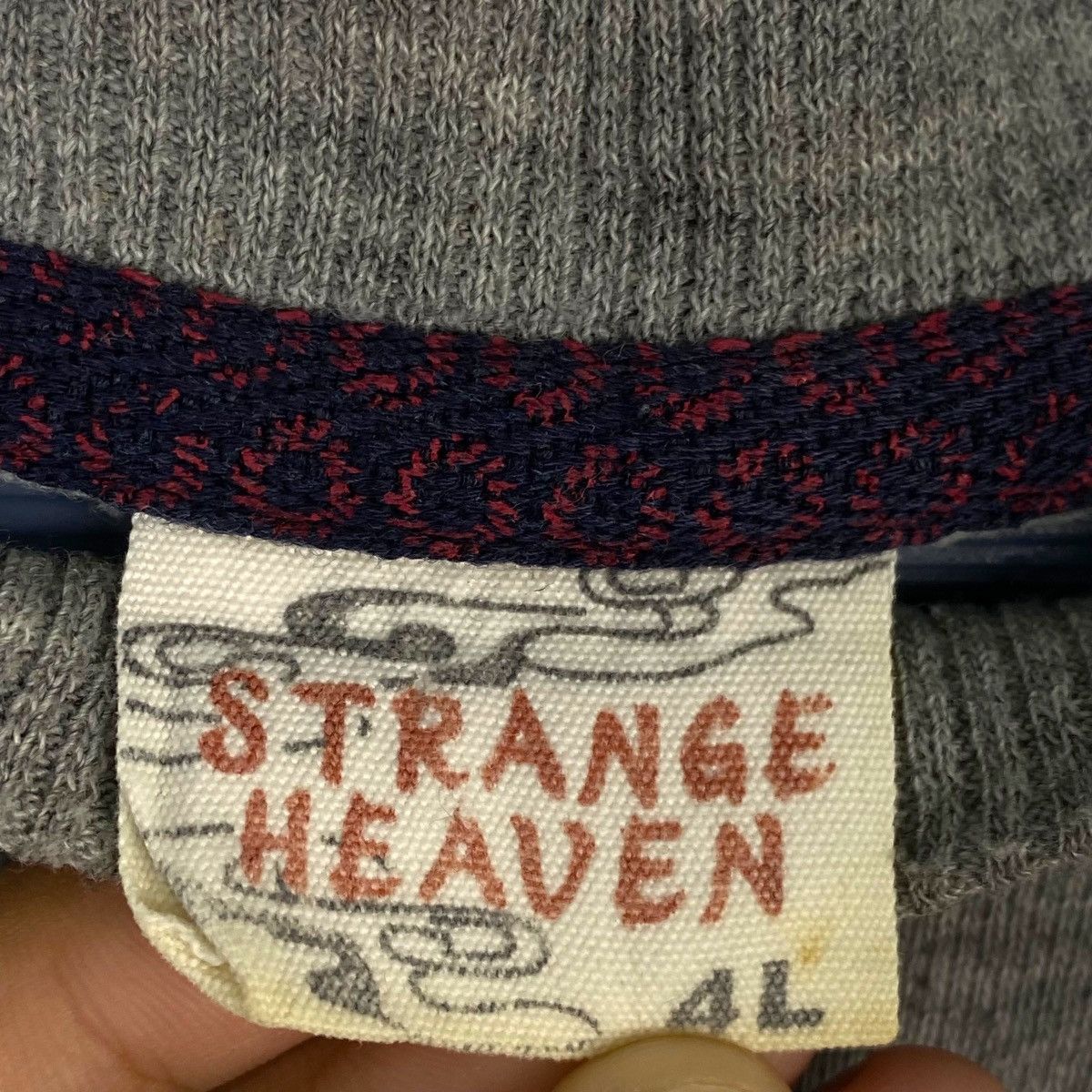 Japanese Brand × Vintage Vintage Strange Heaven Printed Crewneck Sweatshirt Gray Size US XXL / EU 58 / 5 - 5 Thumbnail
