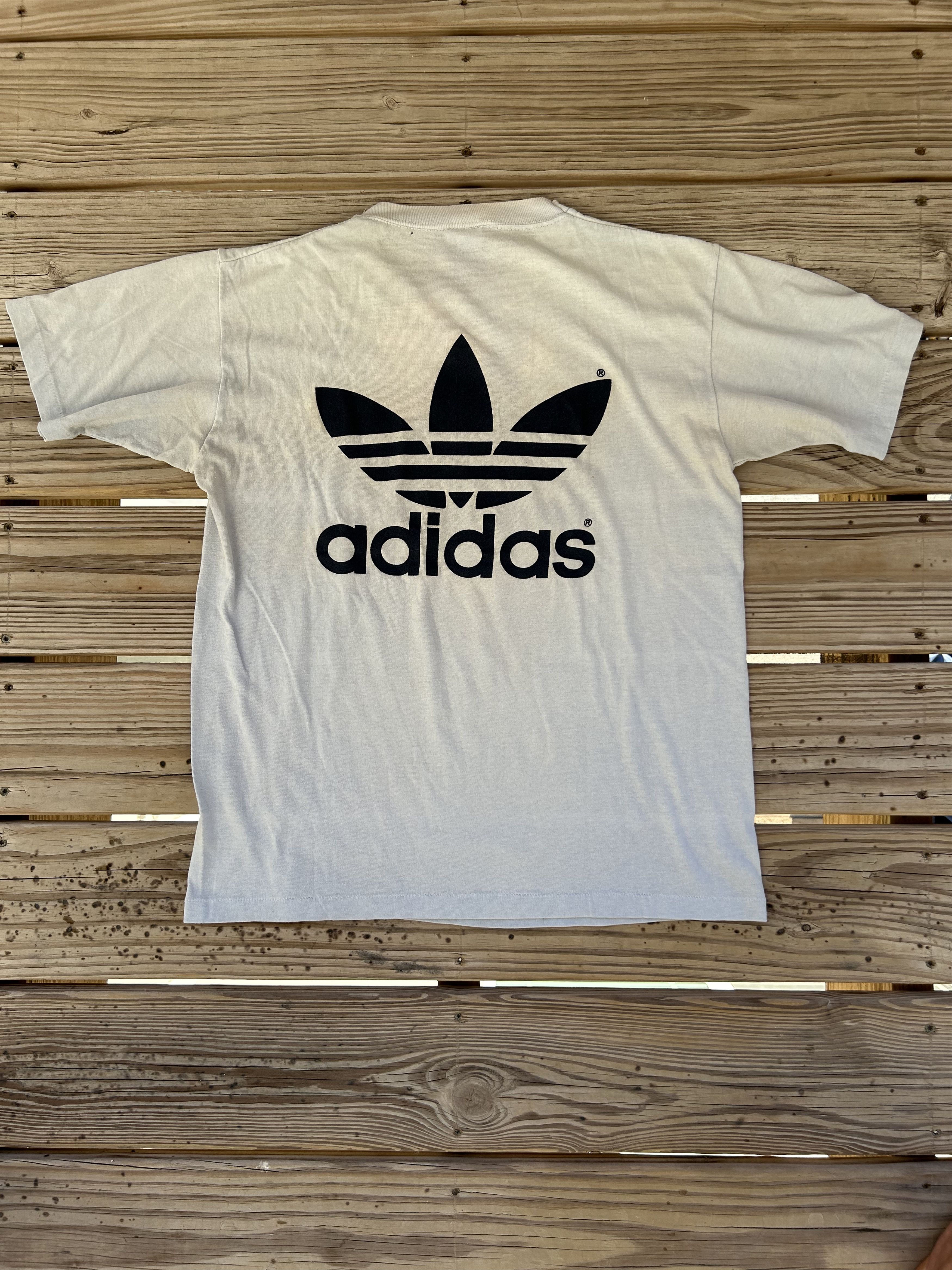 Adidas 1980 Adidas Tee Size US L / EU 52-54 / 3 - 1 Thumbnail