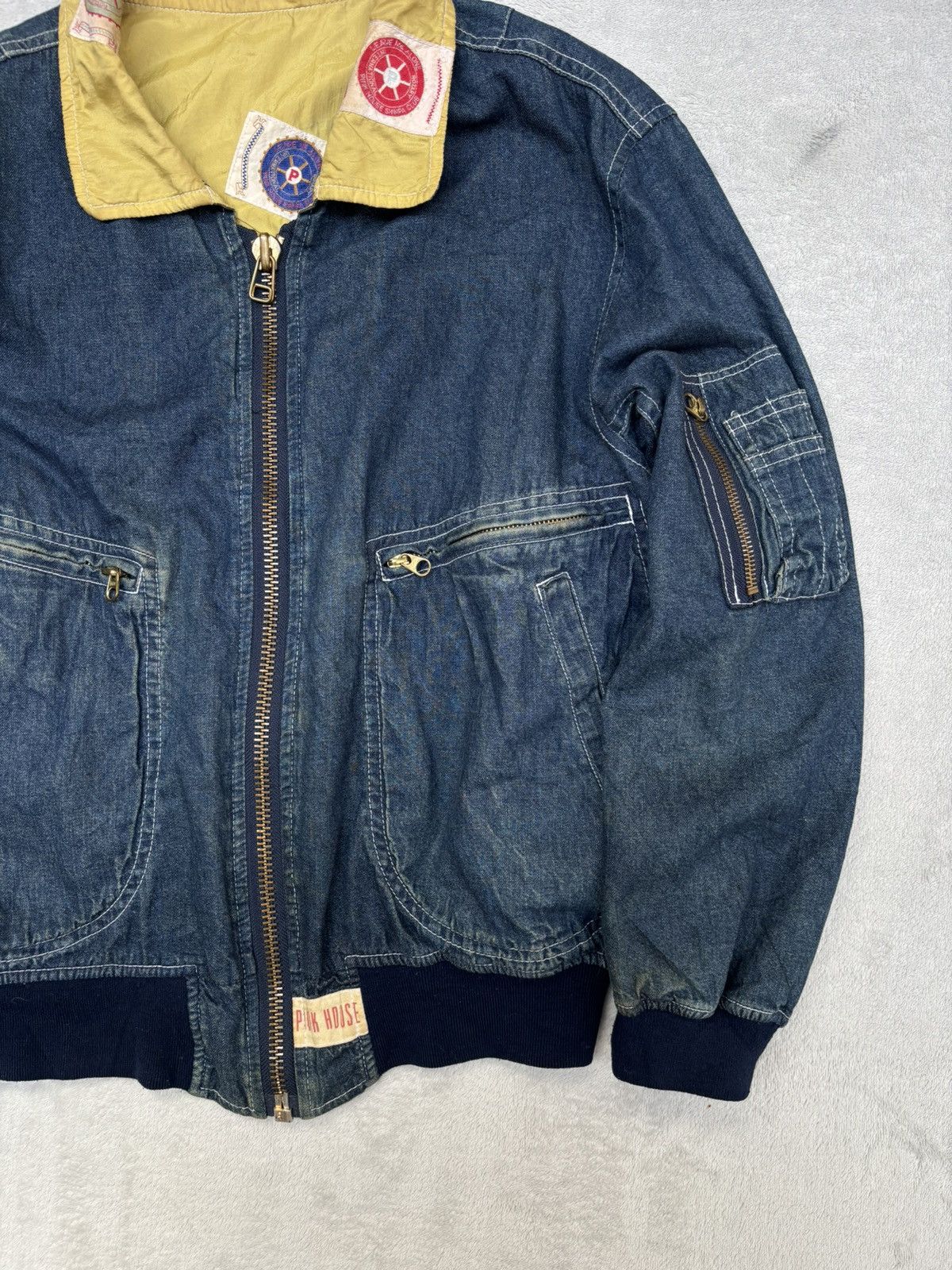 Pink House 80s Pink House 2-Pocket Denim Bomber Size US M / EU 48-50 / 2 - 2 Thumbnail