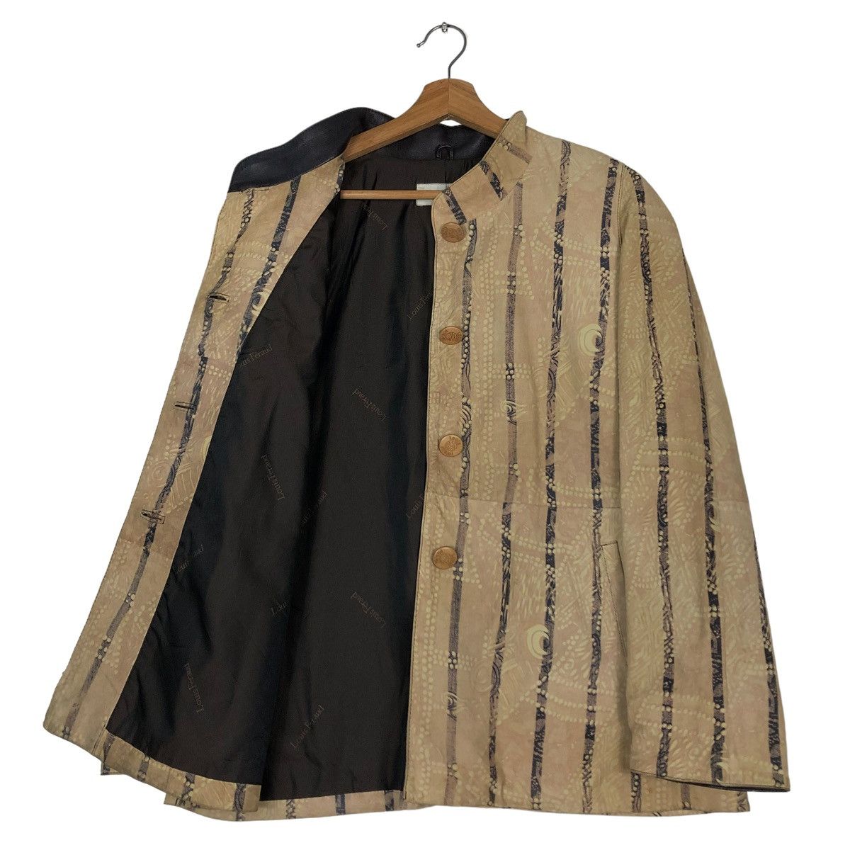 Louis Feraud 🔥CROPPED LEATHER JACKET BIKER LOUIS FERAUD PARIS Size M / US 6-8 / IT 42-44 - 11 Thumbnail