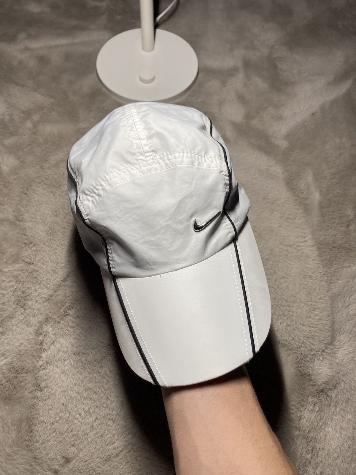 Nike × Vintage ⛩️Vintage Nike cap Y2K 5panel Hat Cap Rare drill shox like tn Size ONE SIZE - 9 Thumbnail