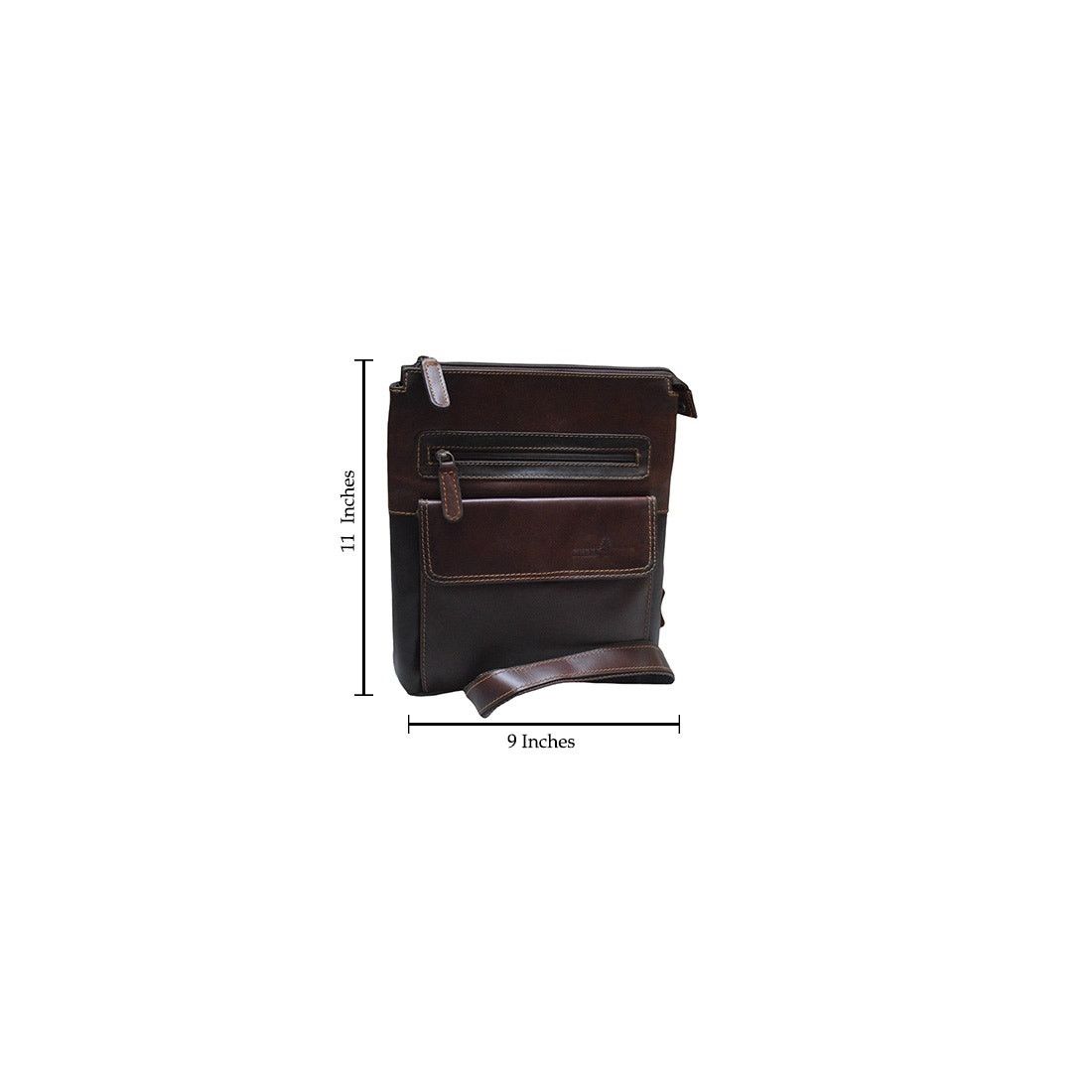Handmade New Brown Leather Messenger Bag Size ONE SIZE - 8 Thumbnail