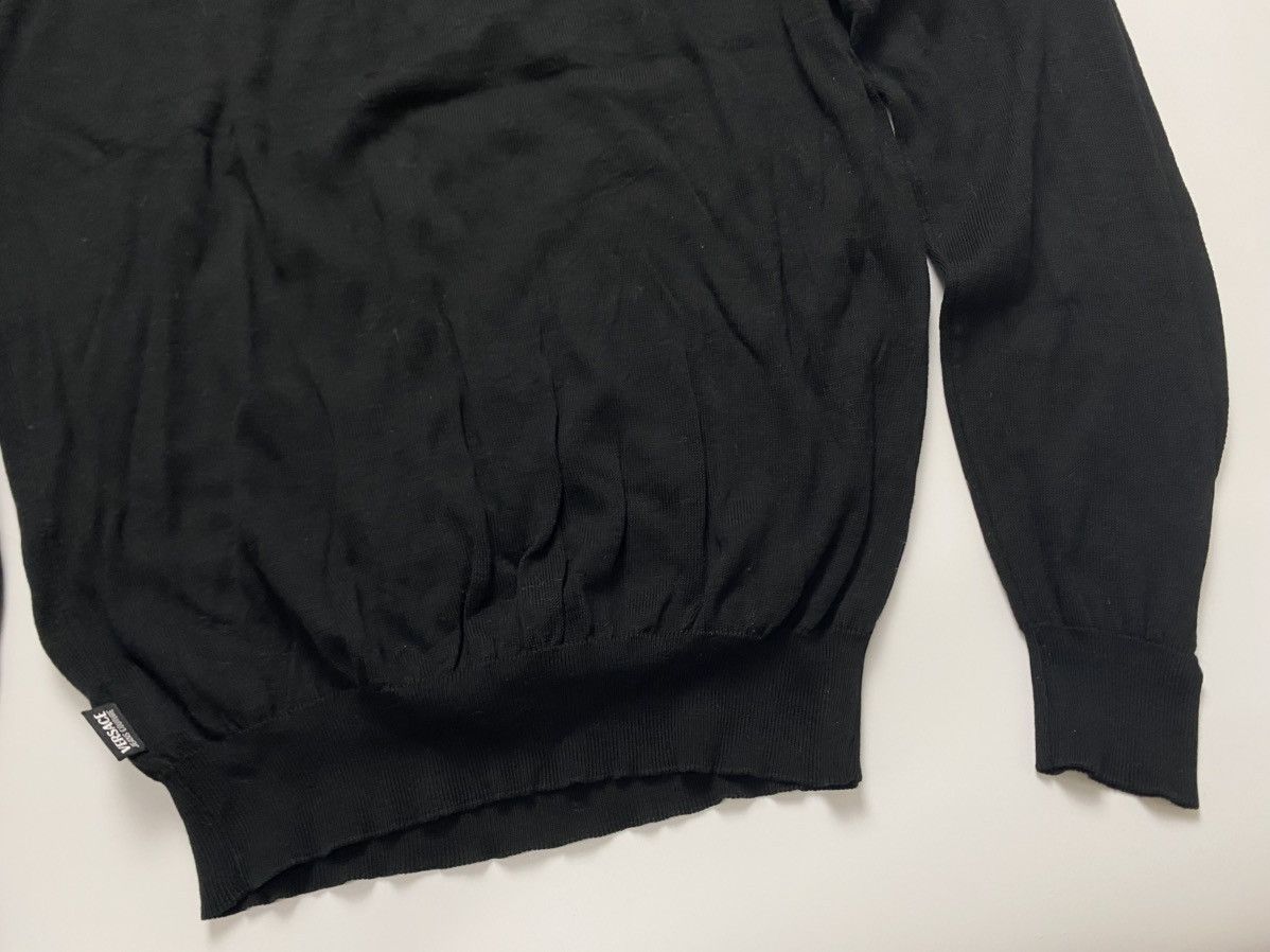 Versace Jeans Couture Versace Jeans Couture Knitwear embroidery logo shirt black Size L / US 10 / IT 46 - 9 Thumbnail