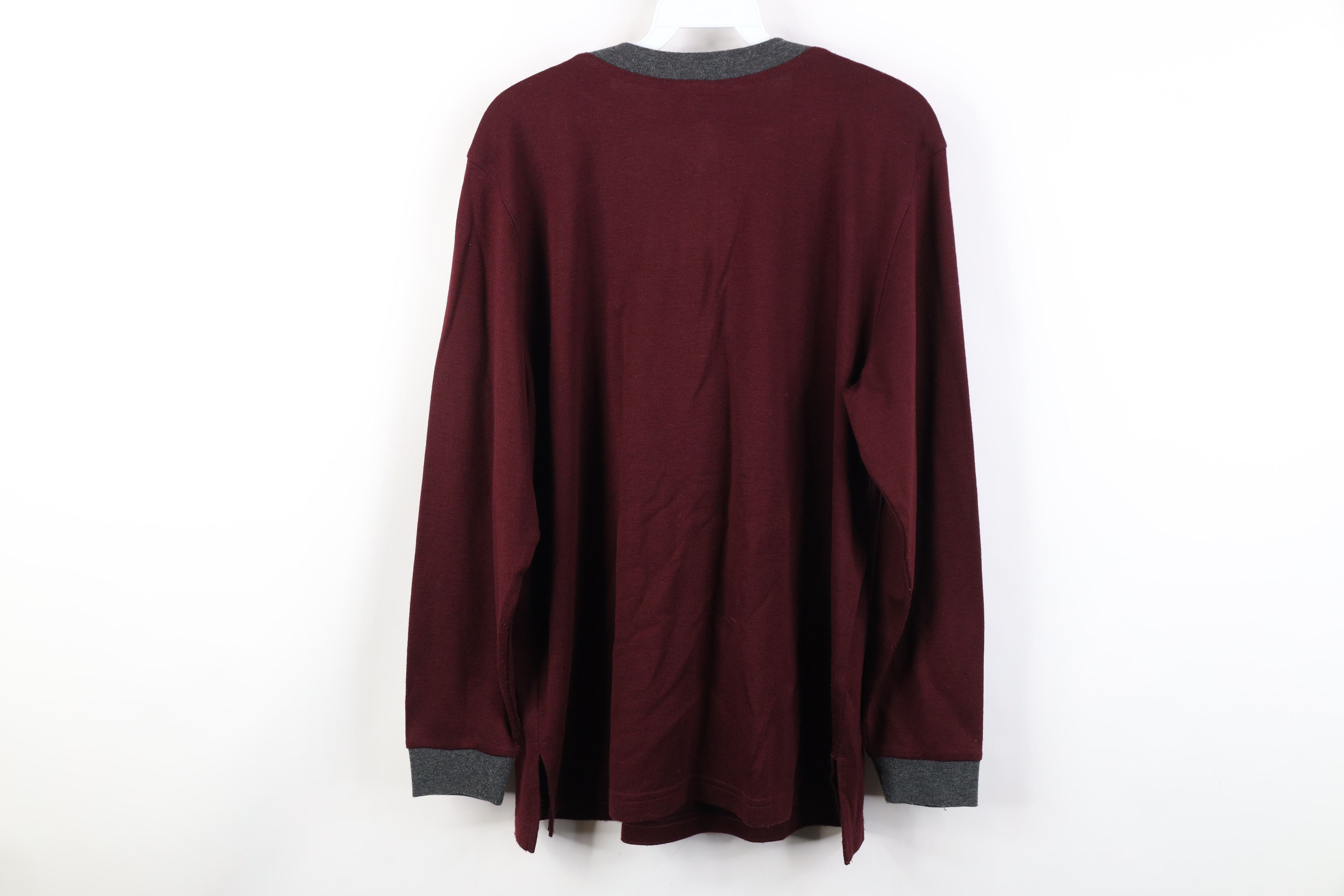 Vintage Vintage 90s Streetwear Clasp Knit Long Sleeve Henley T-Shirt Size L / US 10 / IT 46 - 10 Thumbnail