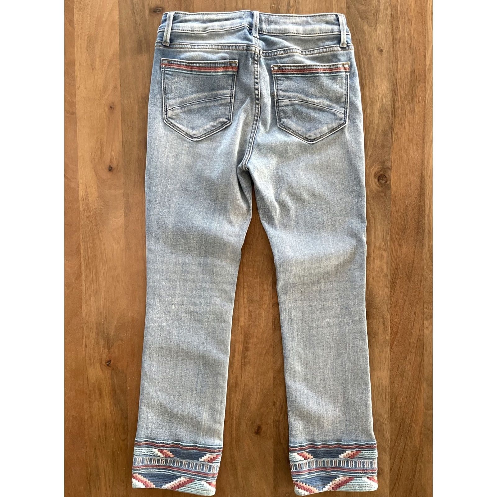 Vintage Driftwood Colette Jeans Women 26x26 Cotton Polyester Spandex Denim Straight Festival Bohemian Embroidered Logo Zipper Button Jeans Women Size 26" / US 2 / IT 38 - 2 Thumbnail