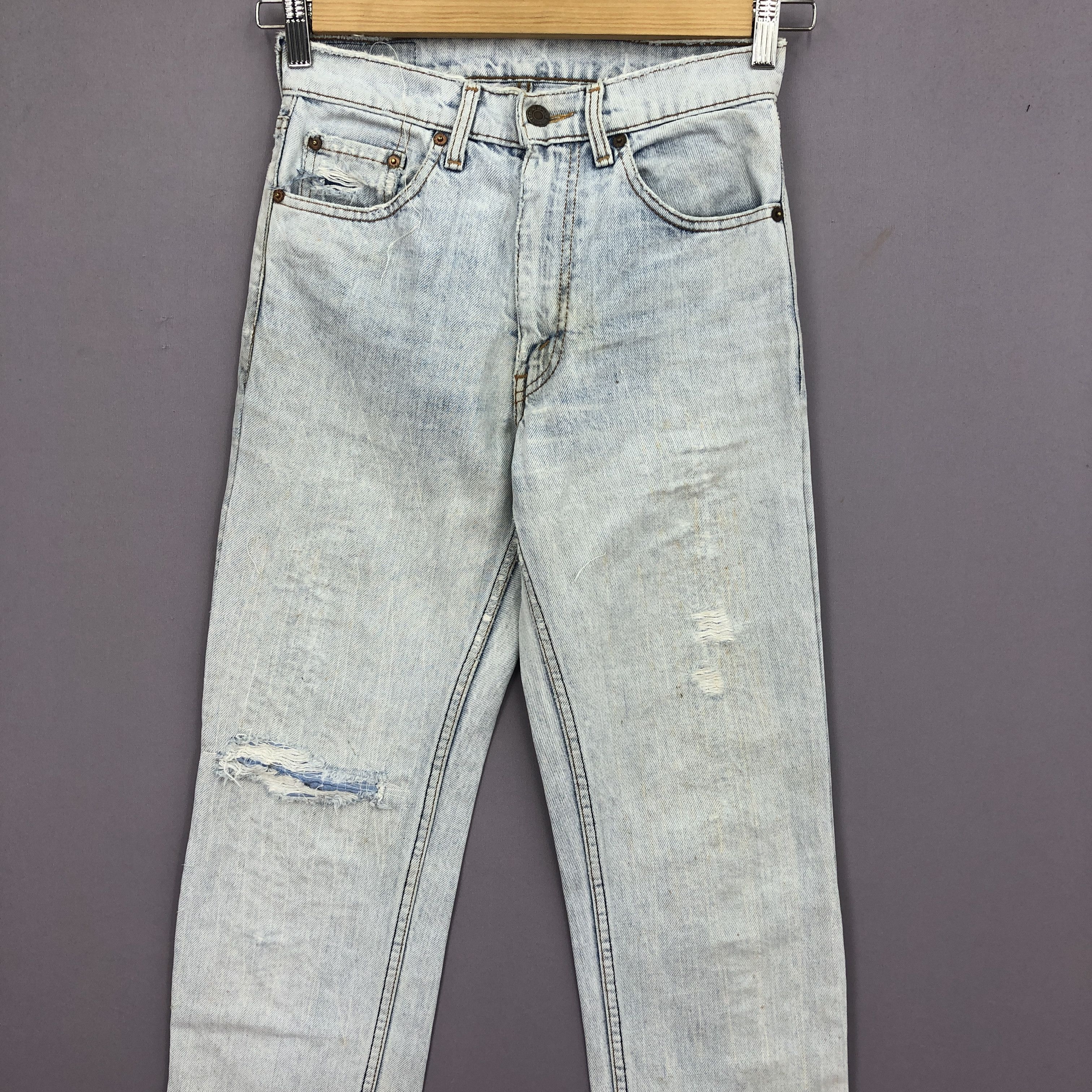 Levi's Vintage Distressed Levis 503 Light Wash Jeans Denim GF30284 Size 26" / US 2 / IT 38 - 3 Thumbnail