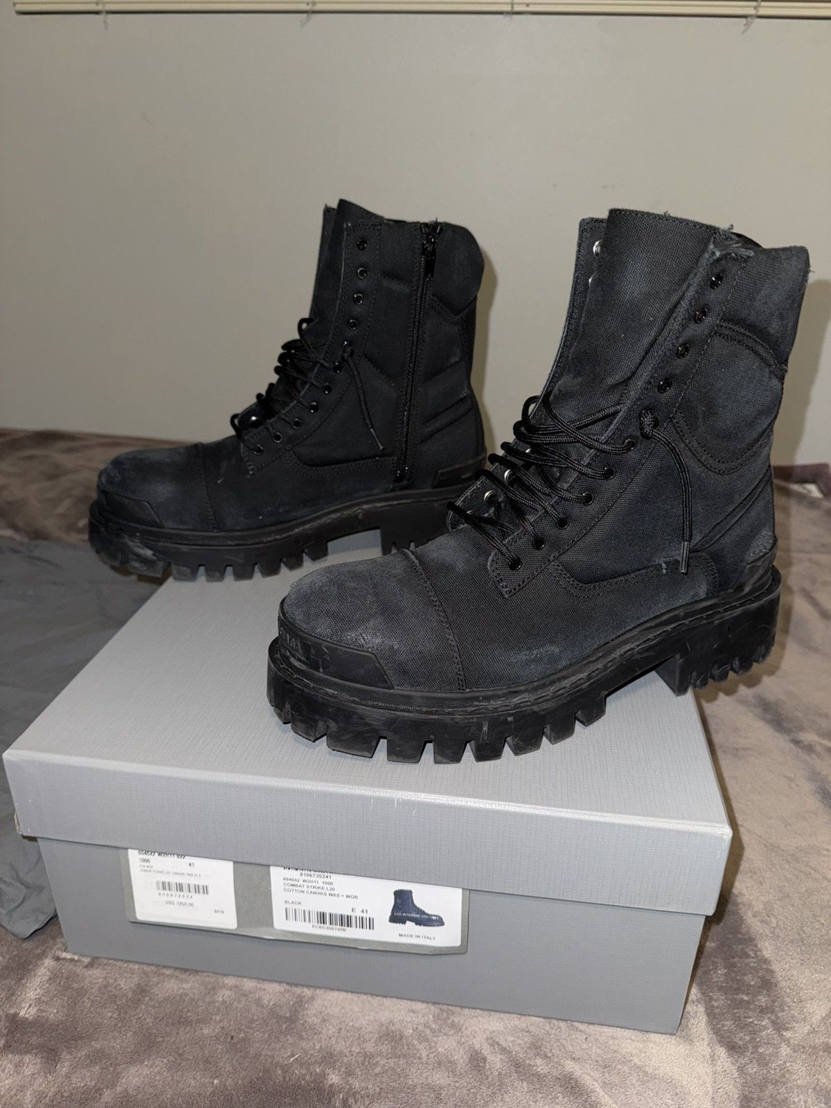 Balenciaga Balenciaga Strike Boot Black Size US 9 / EU 42 - 1 Thumbnail