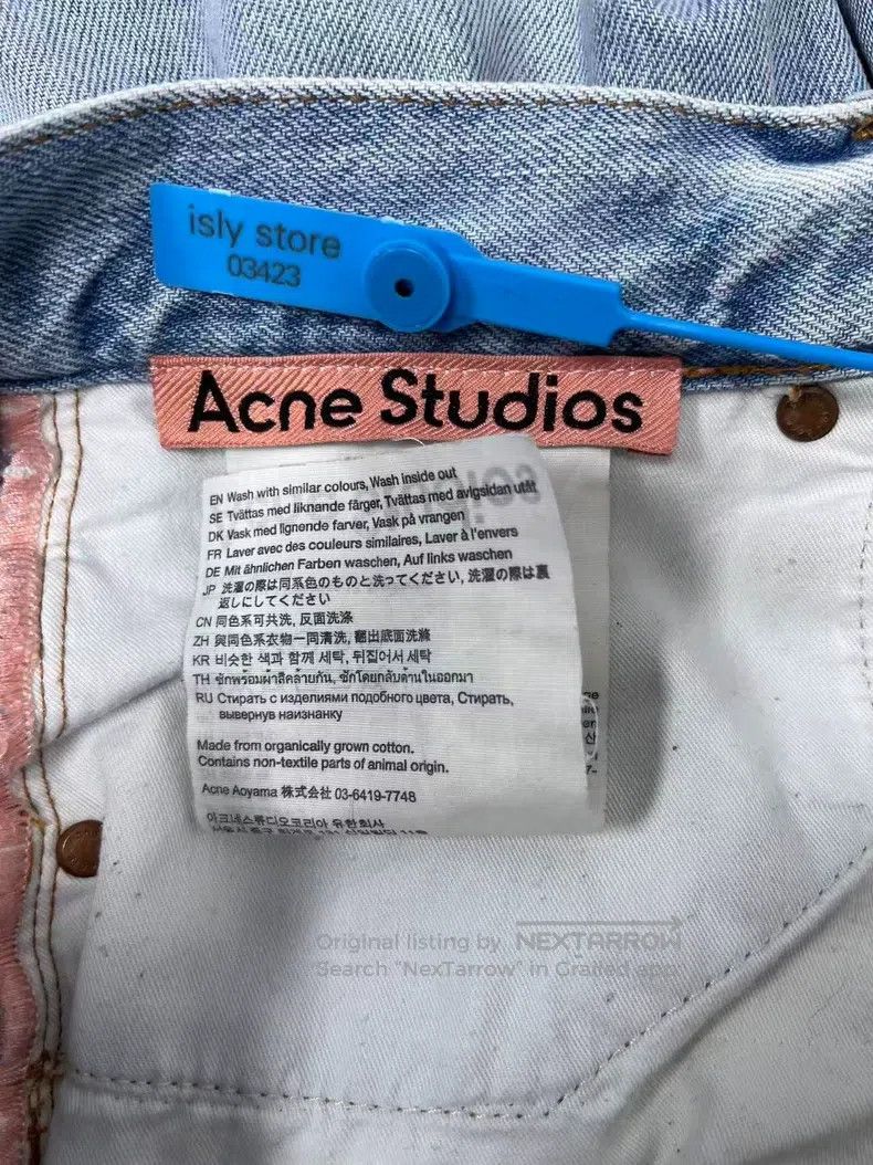 Acne Studios Acne Studios Painted Wide Leg Mid-Rise Loose Fit Jeans Size US 32 / EU 48 - 5 Thumbnail