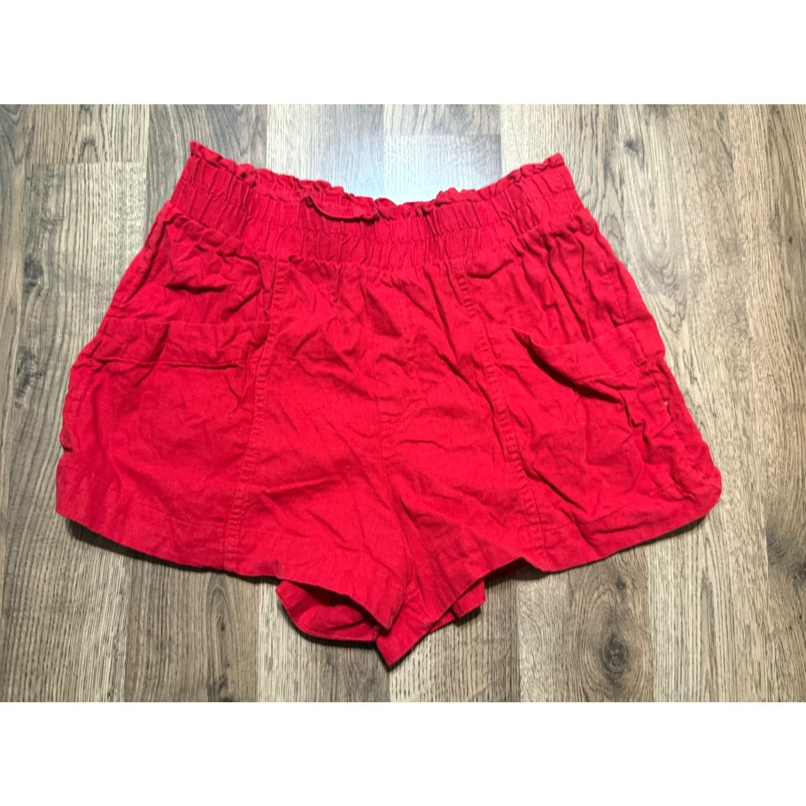 Vintage A New Day Shorts Women's Size Small Red Pull On Casual Shorts Size 28" / US 6 / IT 42 - 2 Thumbnail