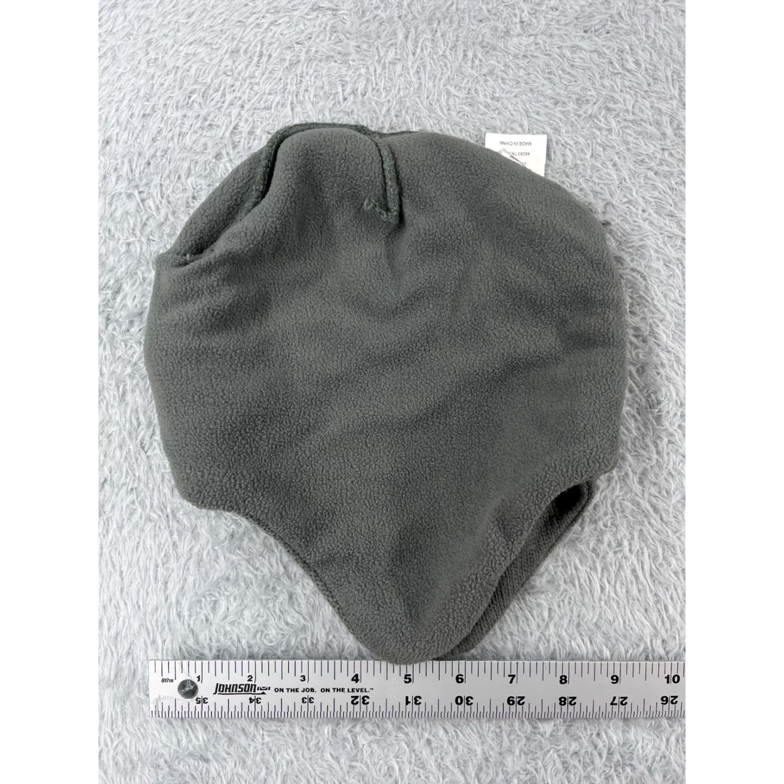 Vintage Moose Beanie Toque Adult One Size Gray Knit Lined Ear Flaps Acrylic Polyester Size ONE SIZE - 7 Thumbnail