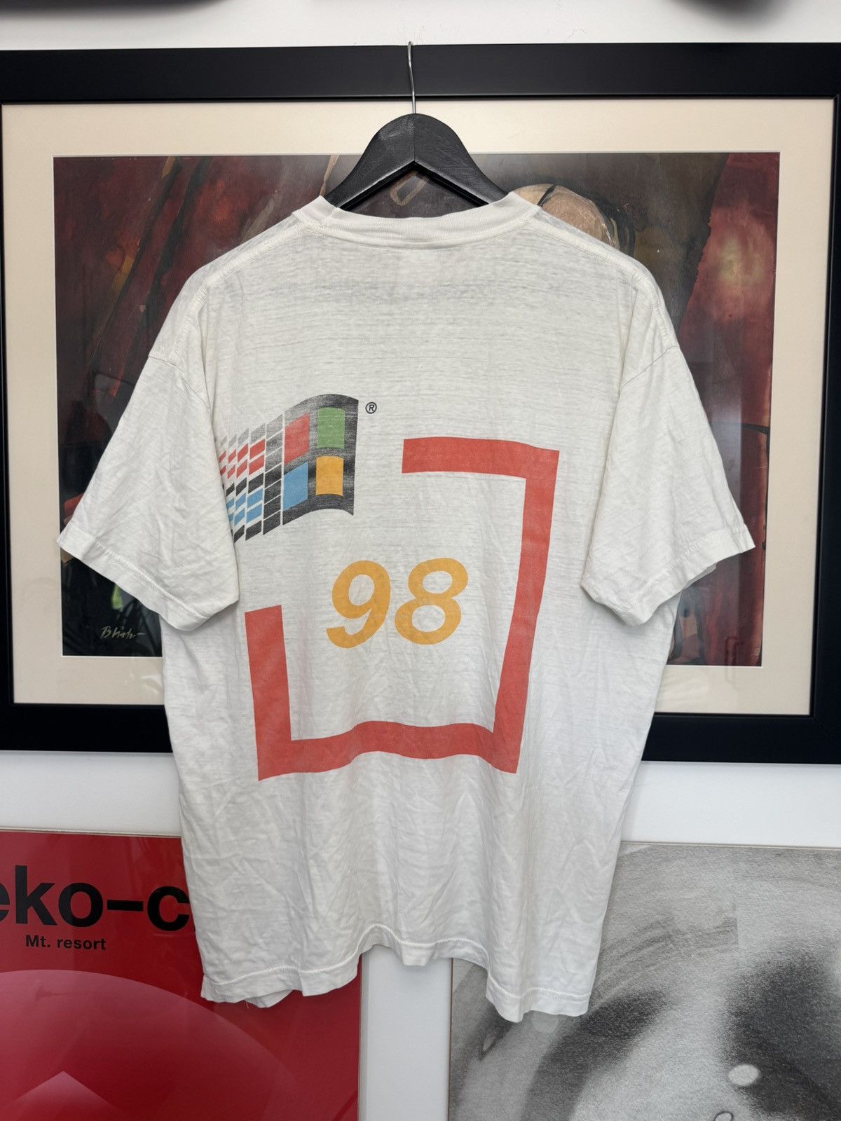 Vintage Microsoft Windows 98 Vintage 90s Graphic Tee PC Print Rare Size US L / EU 52-54 / 3 - 1 Thumbnail