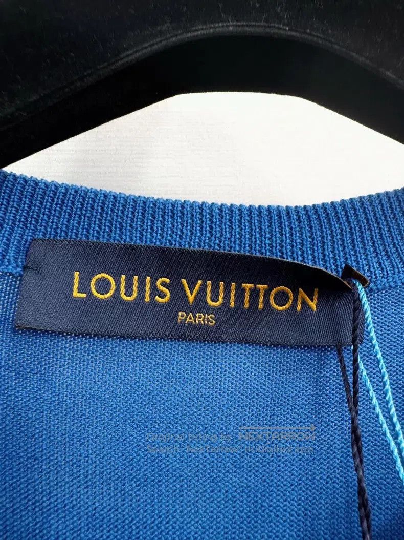 Louis Vuitton Louis Vuitton Cloud pattern jacquard T-shirt Size US L / EU 52-54 / 3 - 2 Thumbnail