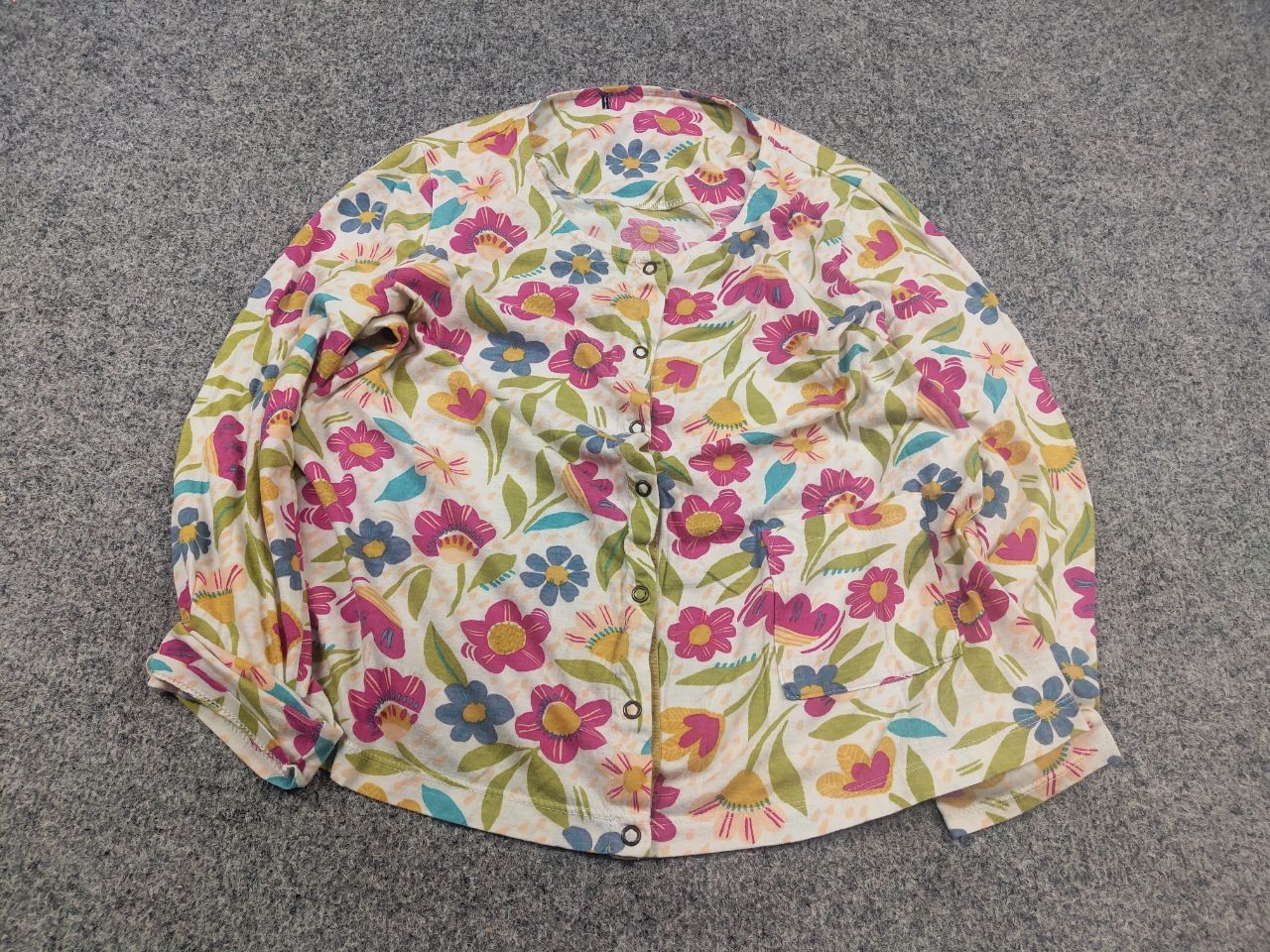 Gudrun Sjoden Gudrun Sjödén German Long Sleeve Snaps Down Floral Print Size M / US 6-8 / IT 42-44 - 3 Thumbnail