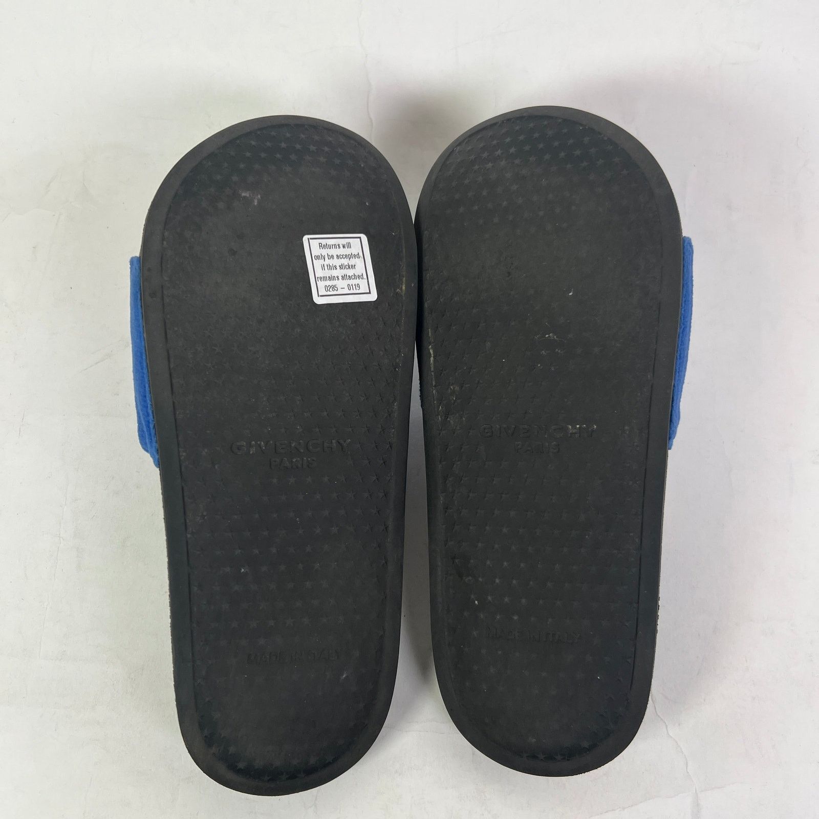 Givenchy Givenchy Blue Velvet Printed Sandals Size US 5.5 / IT 35.5 - 6 Thumbnail