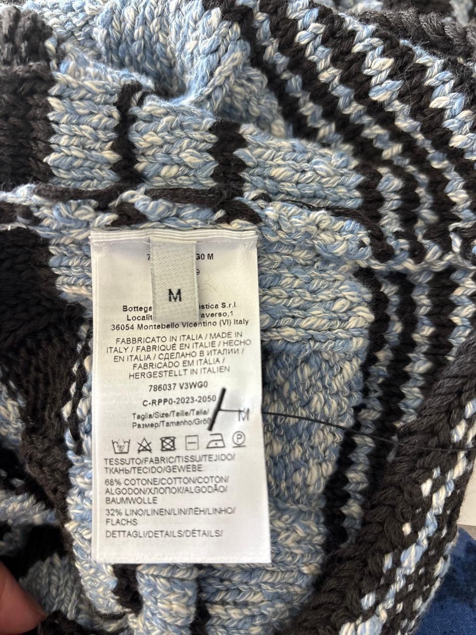 Bottega Veneta Bottega Veneta Distorted Stripe Cotton Sweater Size US M / EU 48-50 / 2 - 8 Thumbnail