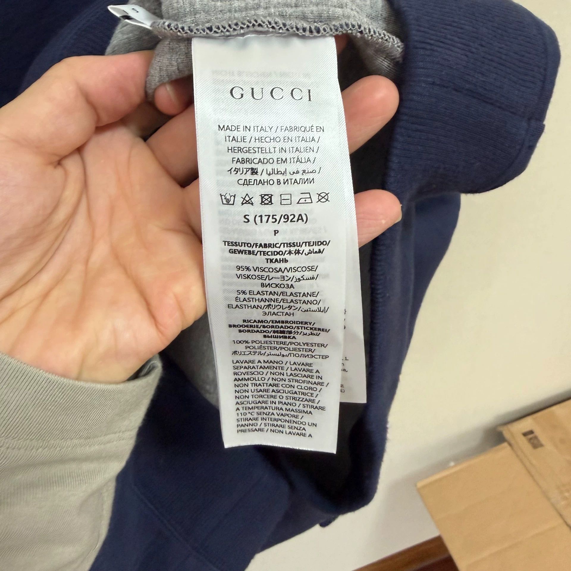 Gucci GUCCI SS25 Logo Patch Knit Half-Zip LS Sweatshirt Men's Blue Size US S / EU 44-46 / 1 - 6 Thumbnail