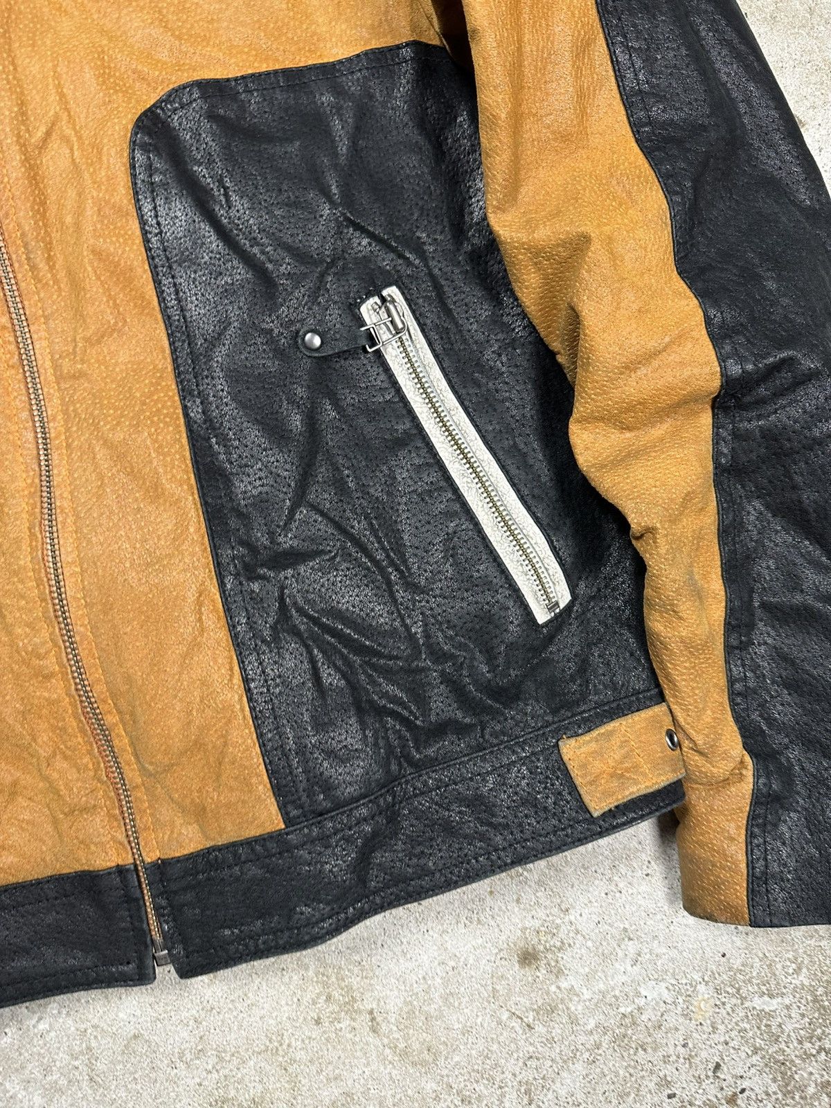 Japanese Brand Vintage Y2K Genuine Leather Suede Moto Biker Racing Jacket Size US S / EU 44-46 / 1 - 5 Thumbnail