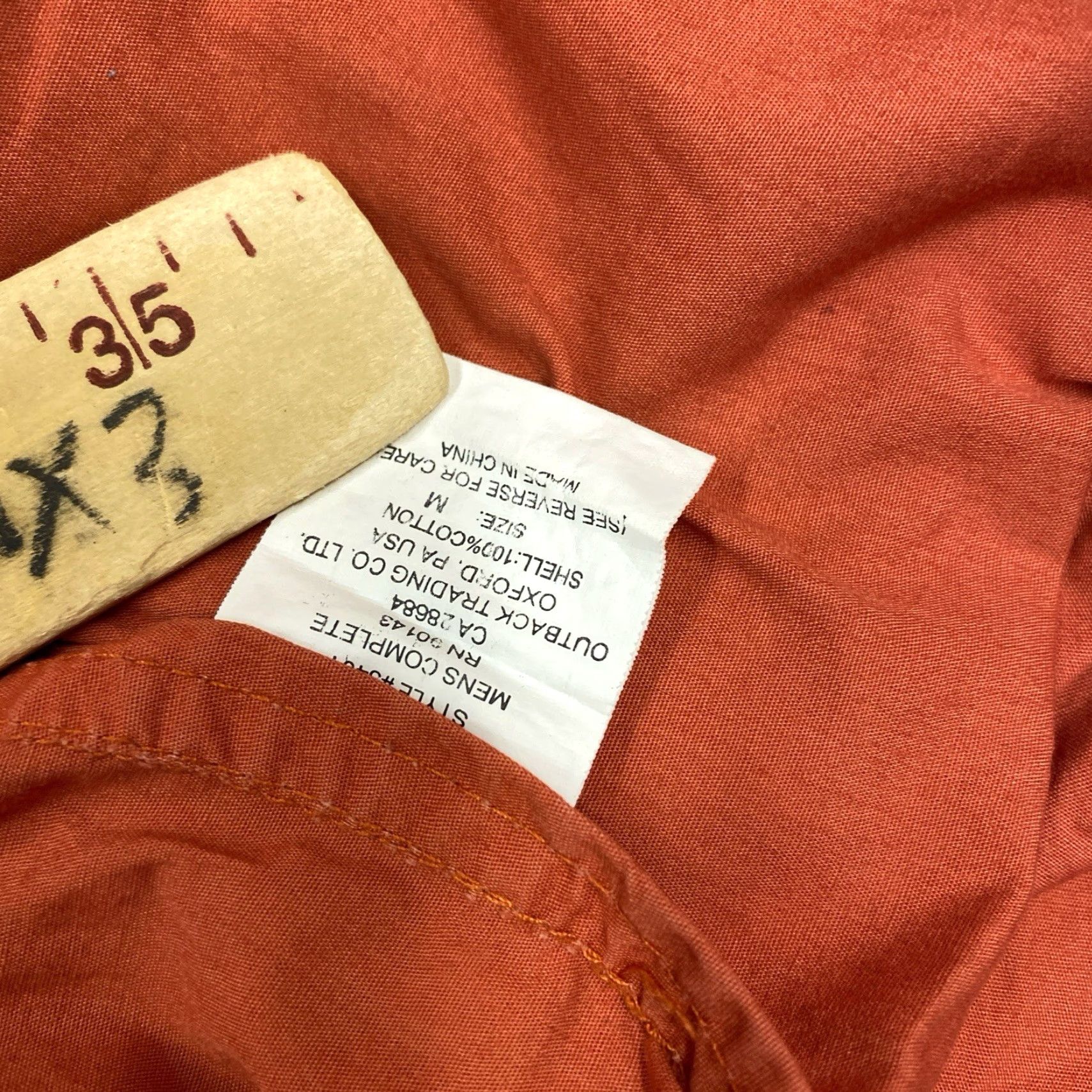 Vintage VINTAGE Outback Trading Shirt Mens M Orange Denim Western Cowboy 90s Casual Button-Up Cotton Long Sleeve Collared Size US M / EU 48-50 / 2 - 8 Thumbnail