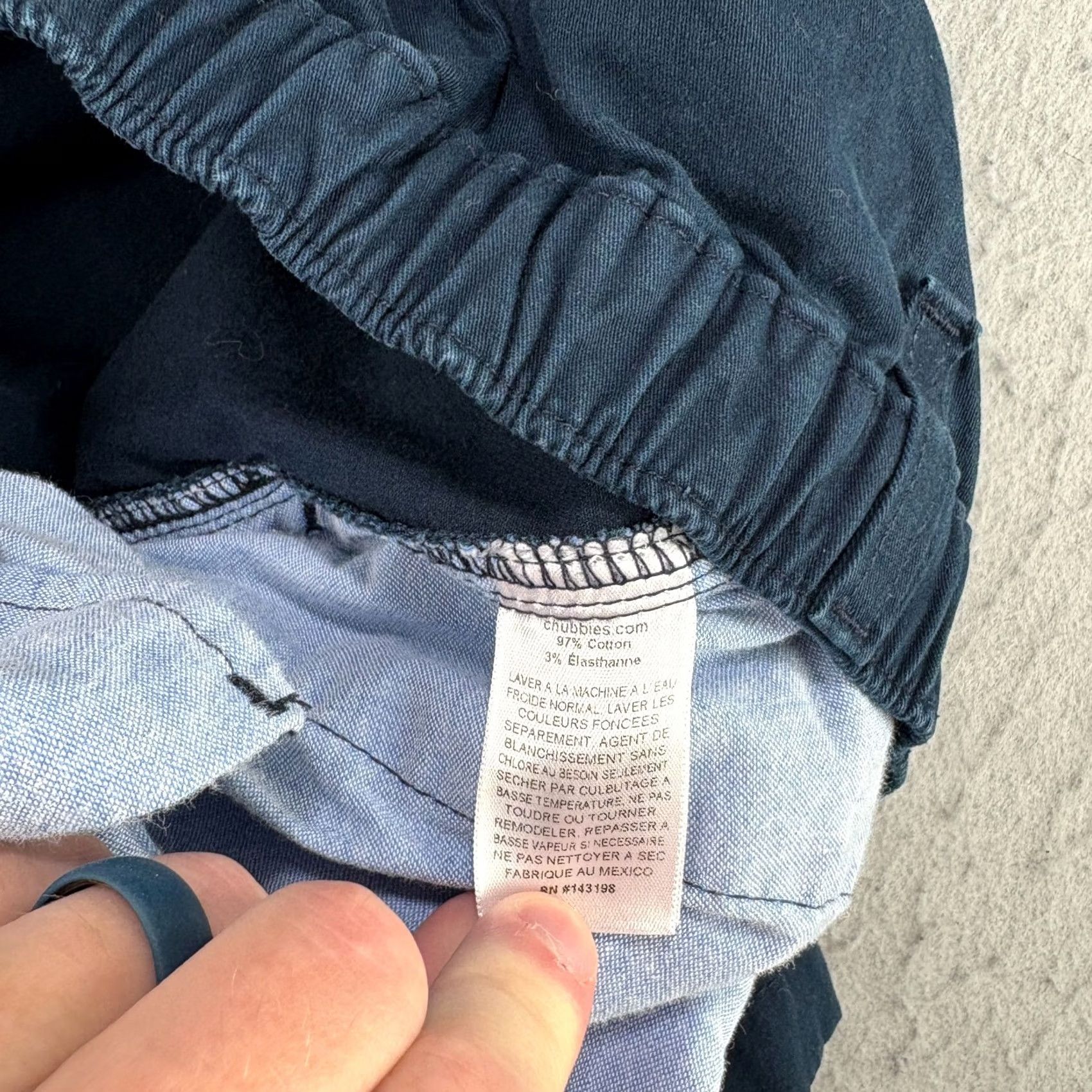 Chubbies Chubbies Shorts Mens 2XL Blue Chino The Khakinators Above Knee Preppy Stretch Size US 34 / EU 50 - 4 Thumbnail