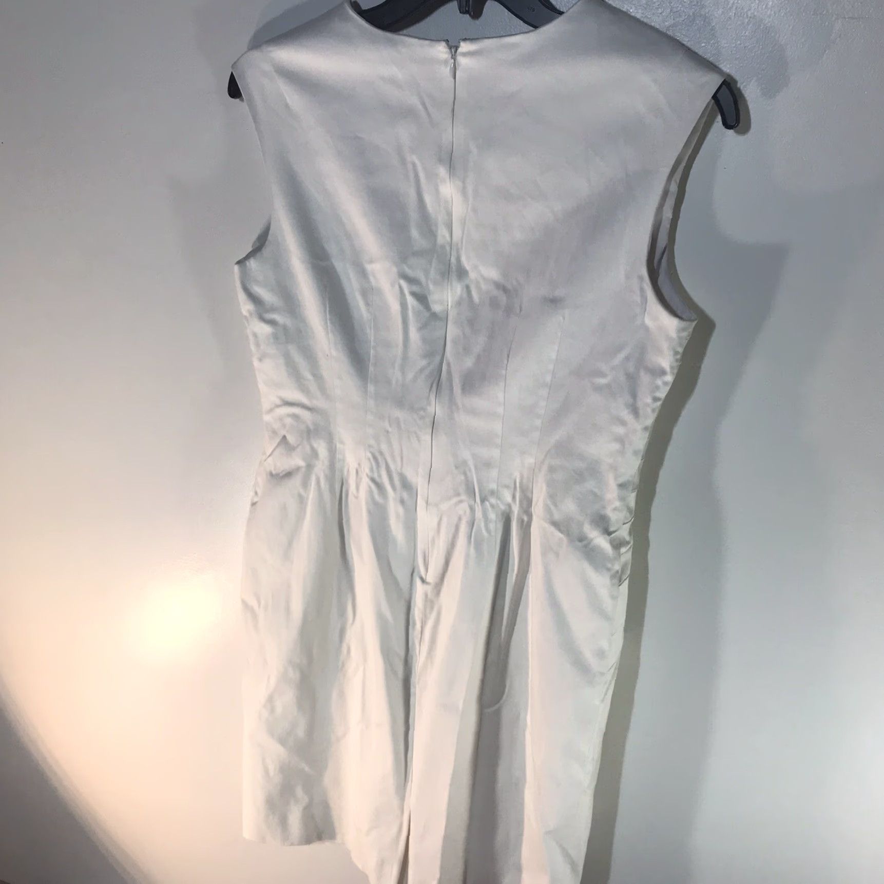Vintage ANTONIO MELANI White Sleeveless Midi Career Dress Womens Size 14 Size XL / US 12-14 / IT 48-50 - 5 Thumbnail