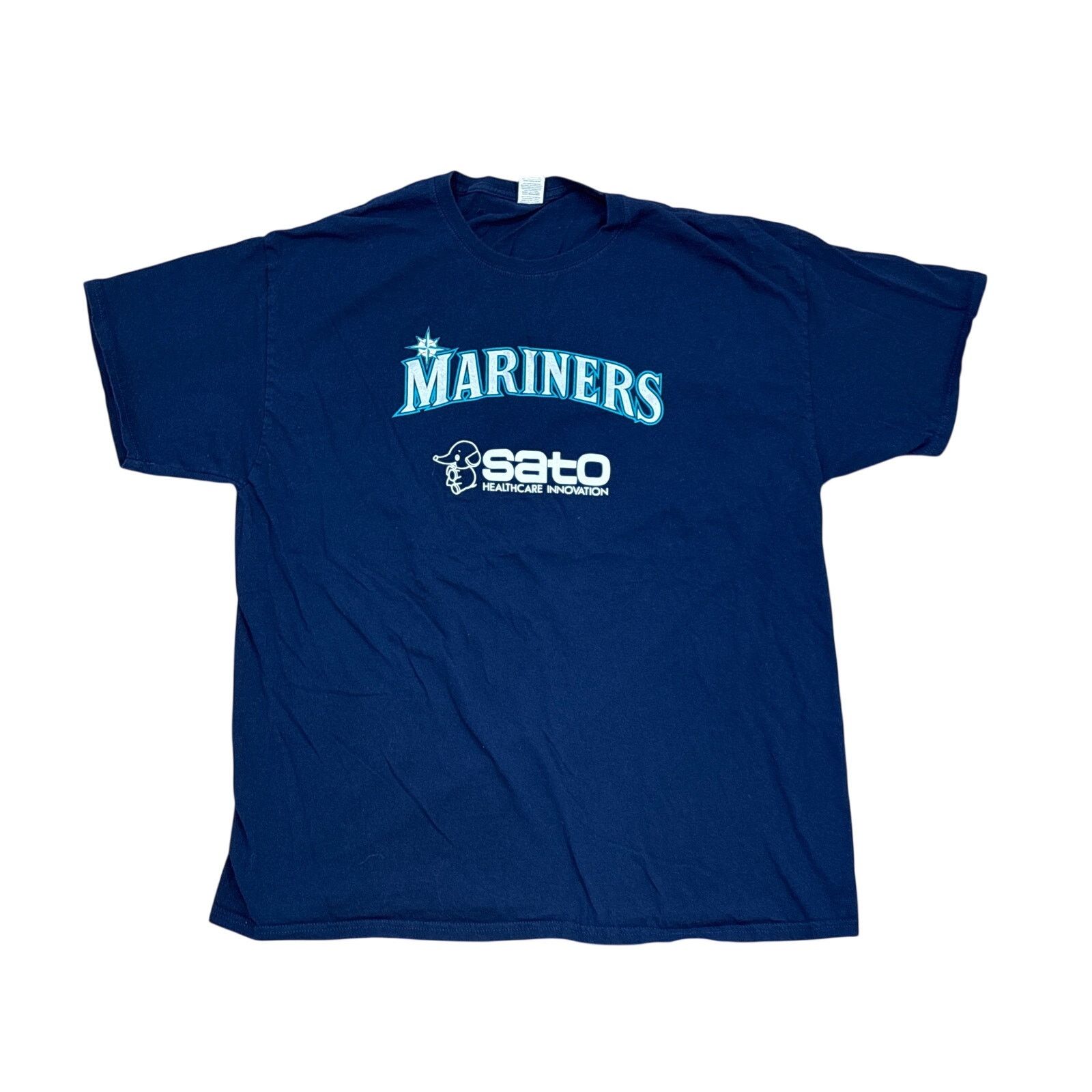 Fruit Of The Loom Seattle Mariners Sato Healthcare innovation XL Blue shirt Size US XL / EU 56 / 4 - 1 Thumbnail