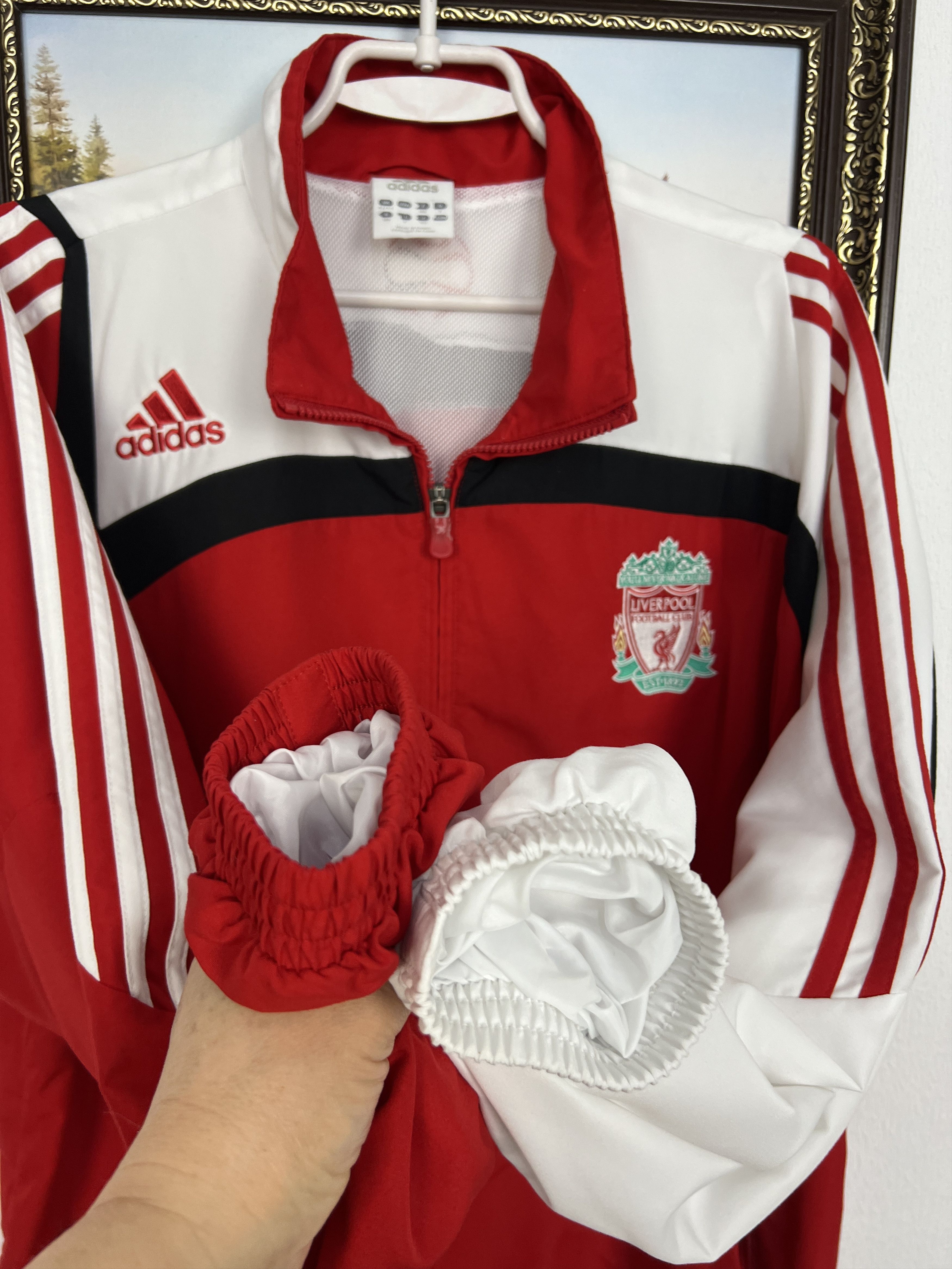 Adidas Vintage Liverpool Football Jacket Soccer Track Top Zip YNWA Size US L / EU 52-54 / 3 - 7 Thumbnail