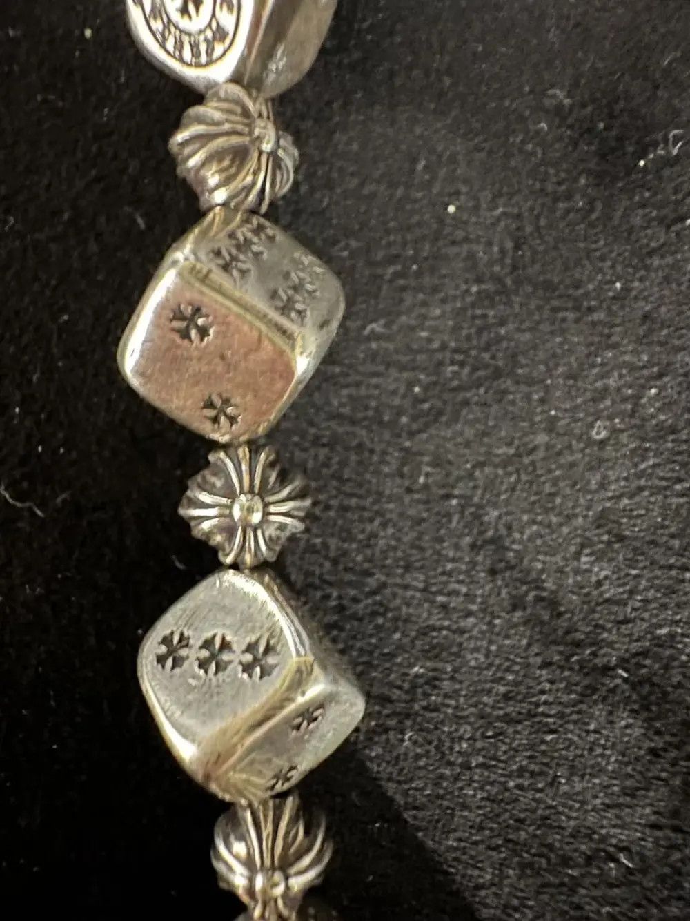 Chrome Hearts Chrome Hearts Silver Dice Cross Bracelet Size ONE SIZE - 6 Thumbnail