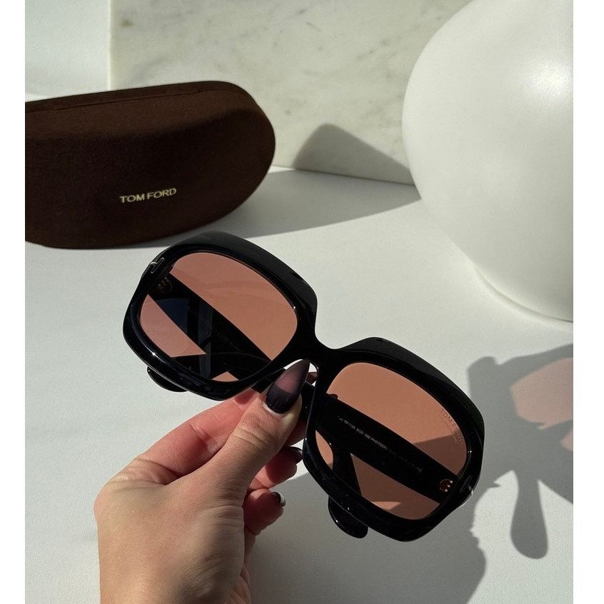 Tom Ford NEW Tom Ford FT1155 Ren Square Sunglasses Black Photochromic Size ONE SIZE - 2 Thumbnail
