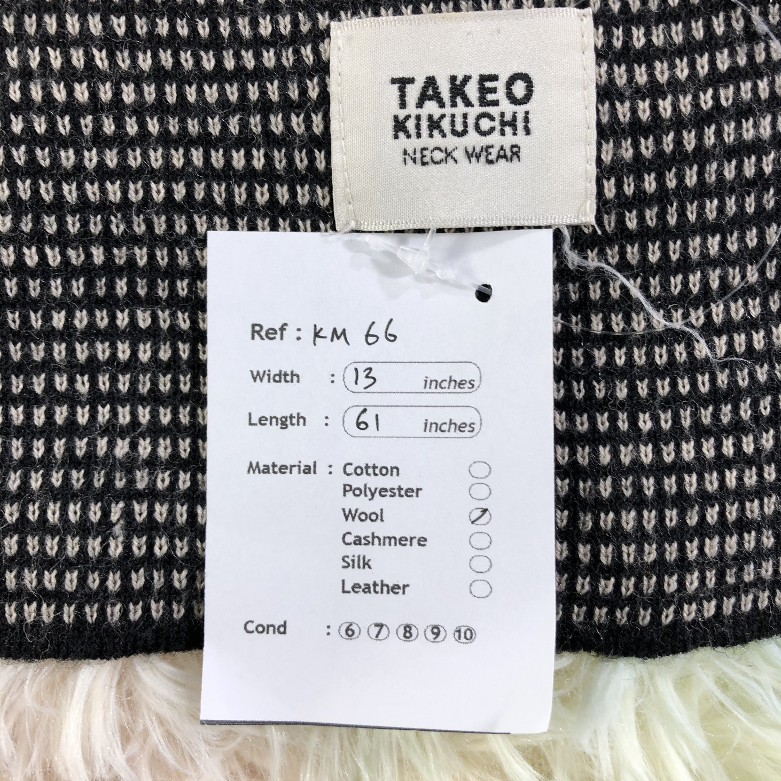 Takeo Kikuchi × Vintage Takeo Kikuchi Scarf / Muffler / Neckwear - KM66 Size ONE SIZE - 6 Thumbnail
