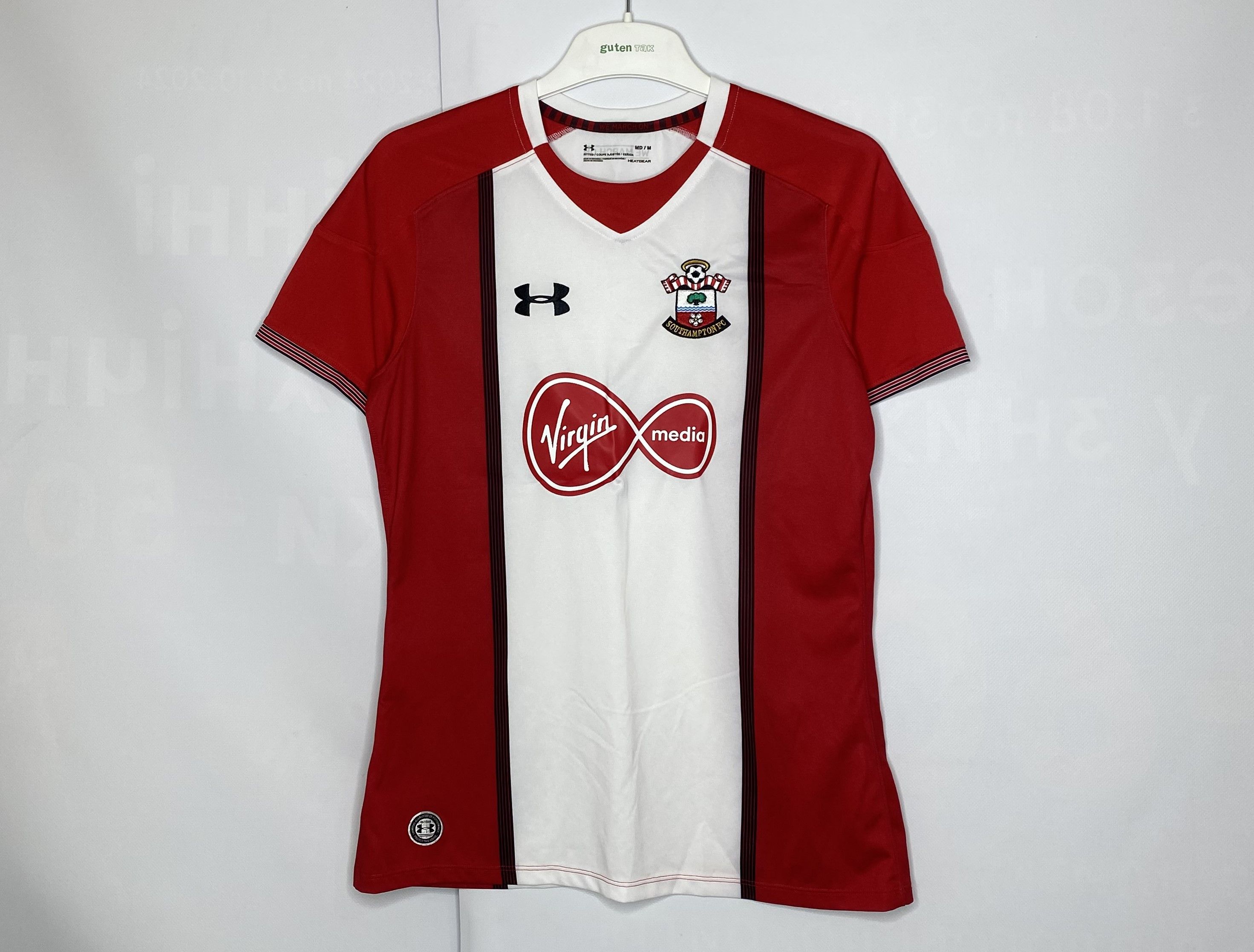 Under Armour SOUTHAMPTON 2017 2018 HOME FOOTBALL SHIRT SOCCER JERSEY Size M / US 6-8 / IT 42-44 - 1 Thumbnail