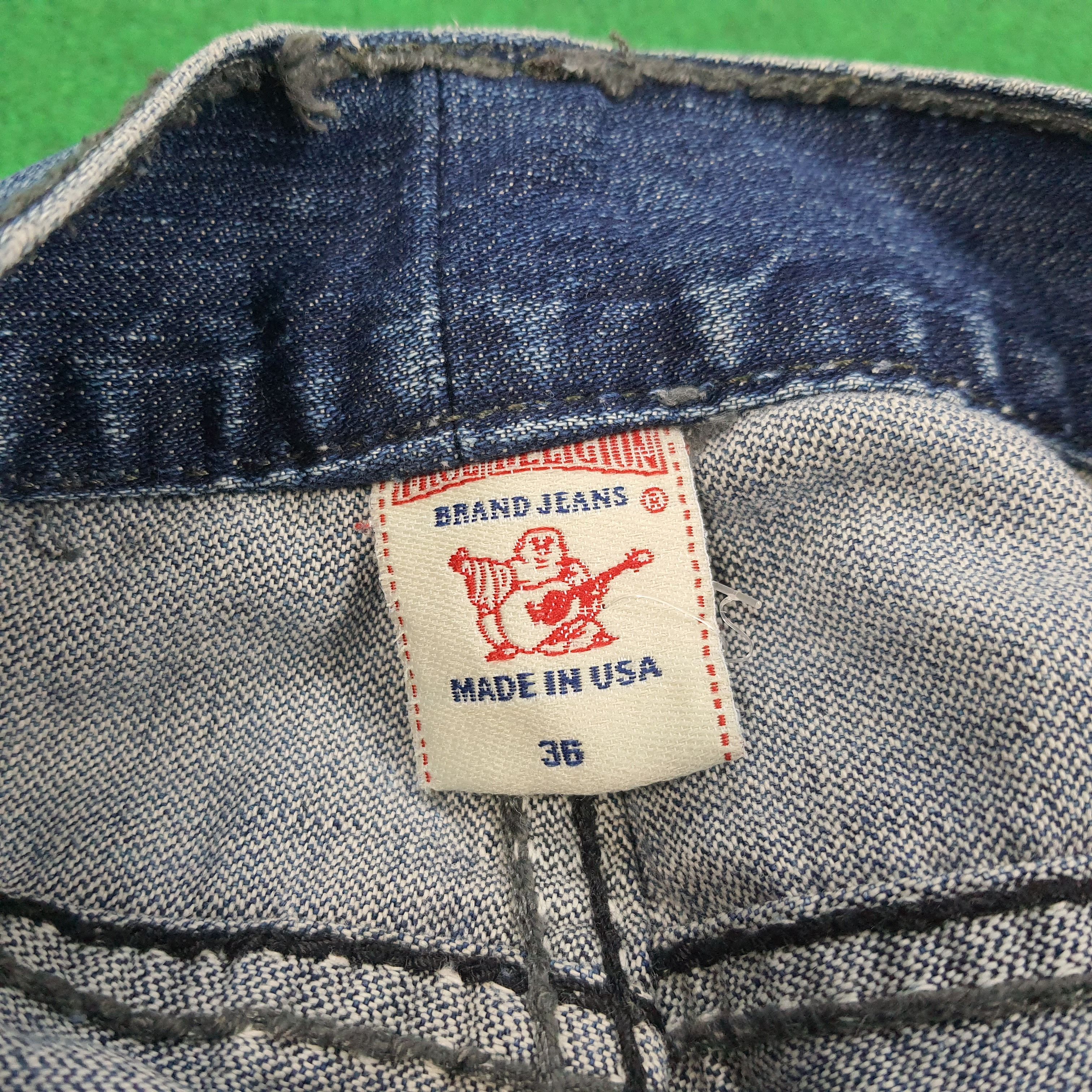 True Religion Vintage True Religion America Distressed Denim Pants Size US 35 - 8 Thumbnail