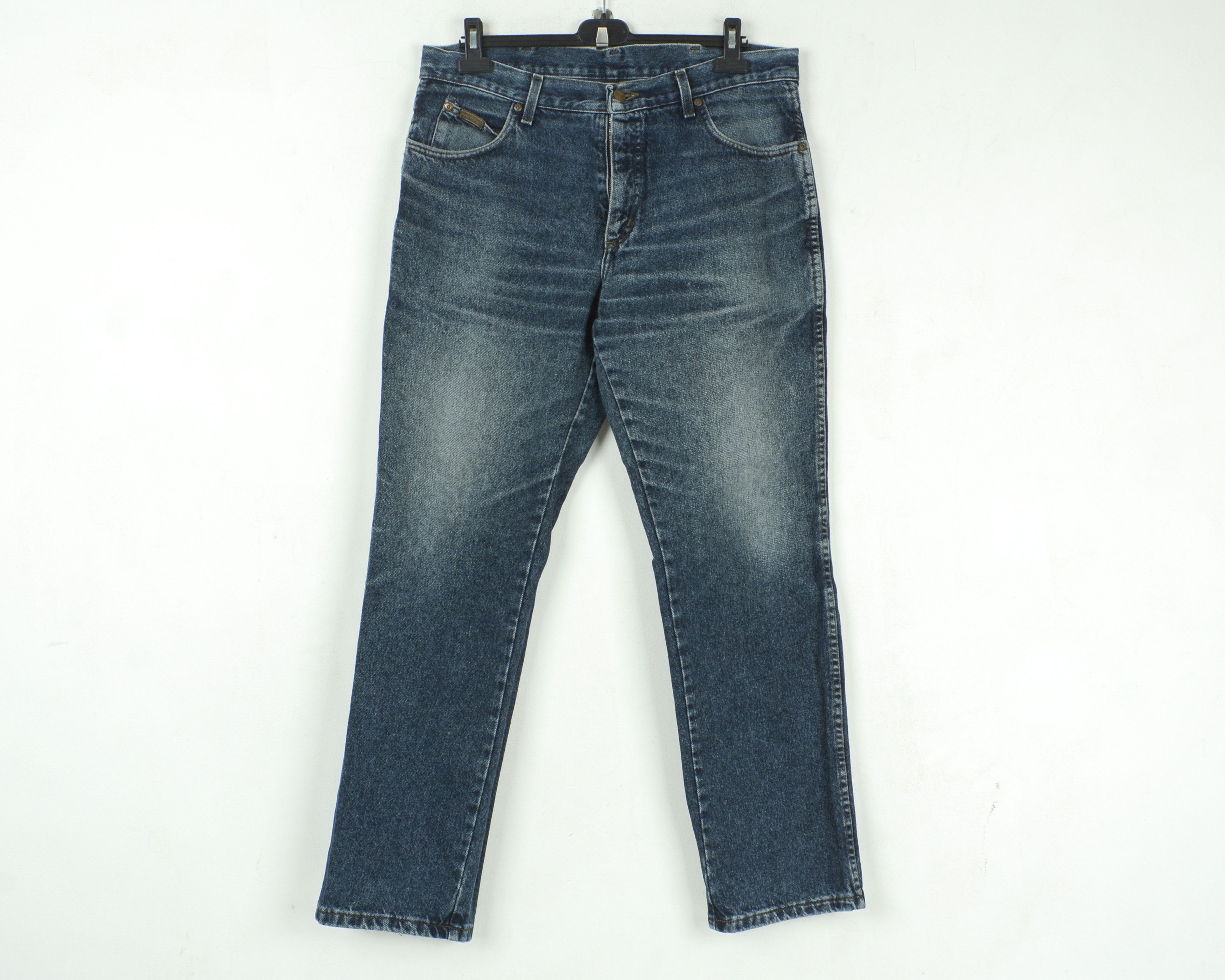 Wrangler Stonewashed Mens W36 L34 Reg Straight Jeans Pants Trousers Size US 36 / EU 52 - 2 Thumbnail