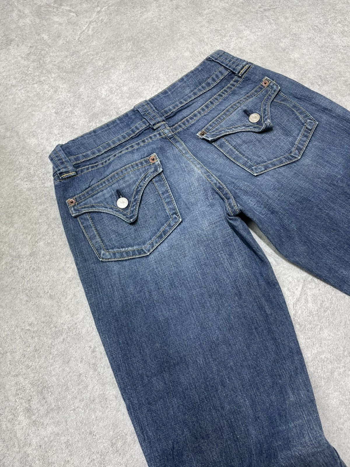 If Six Was Nine × Le Grande Bleu (L.G.B.) × Tornado Mart Flared Denim Jeans - LGB / If Six Was Nine Energy Size US 27 - 4 Thumbnail